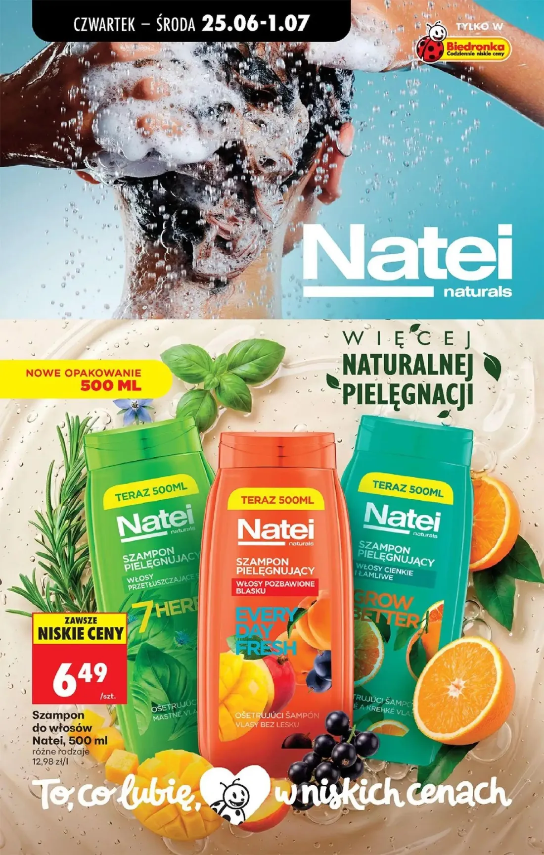 Biedronka gazetka, strona 70 z 84 — Szampon do włosów Natei