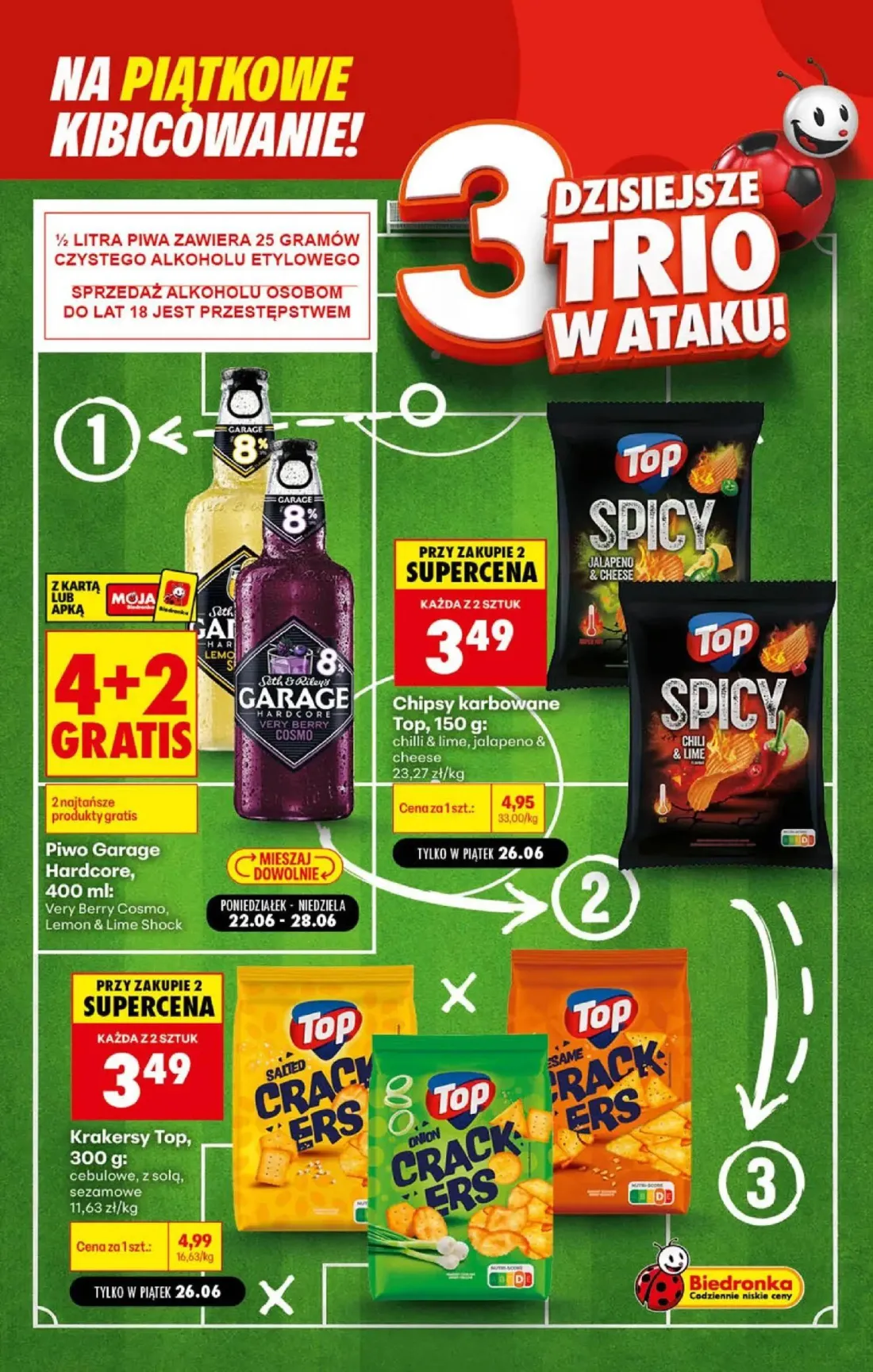 Biedronka gazetka, strona 4 z 5 — Krakersy Top, Chipsy karbowane Top