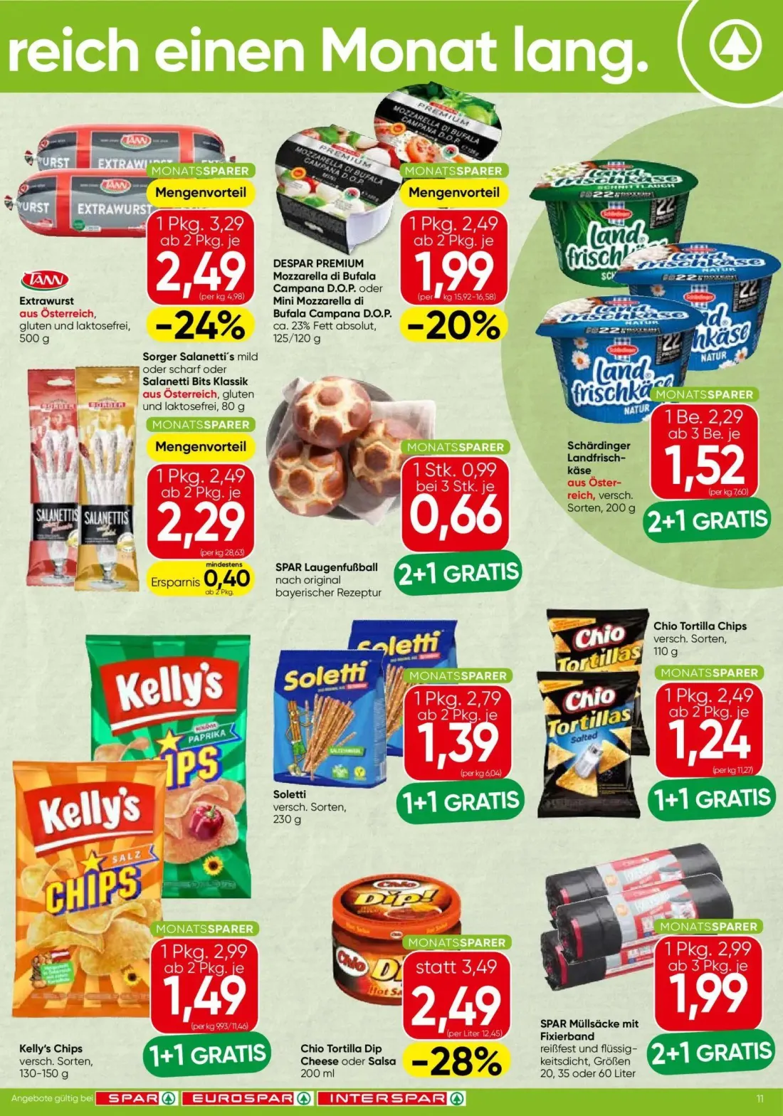 Spar Prospekt, Seite 2 von 3 — Kelly's Chips, Soletti, Chio Tortilla Chips