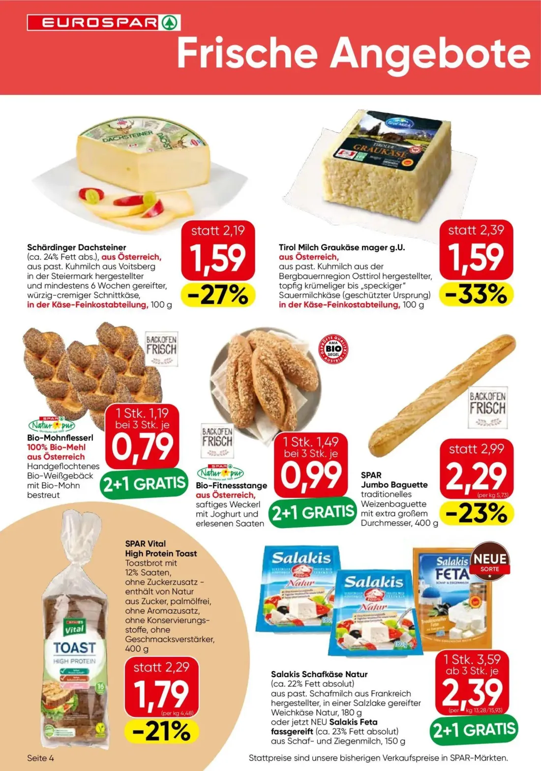 Eurospar Prospekt, Seite 4 von 16