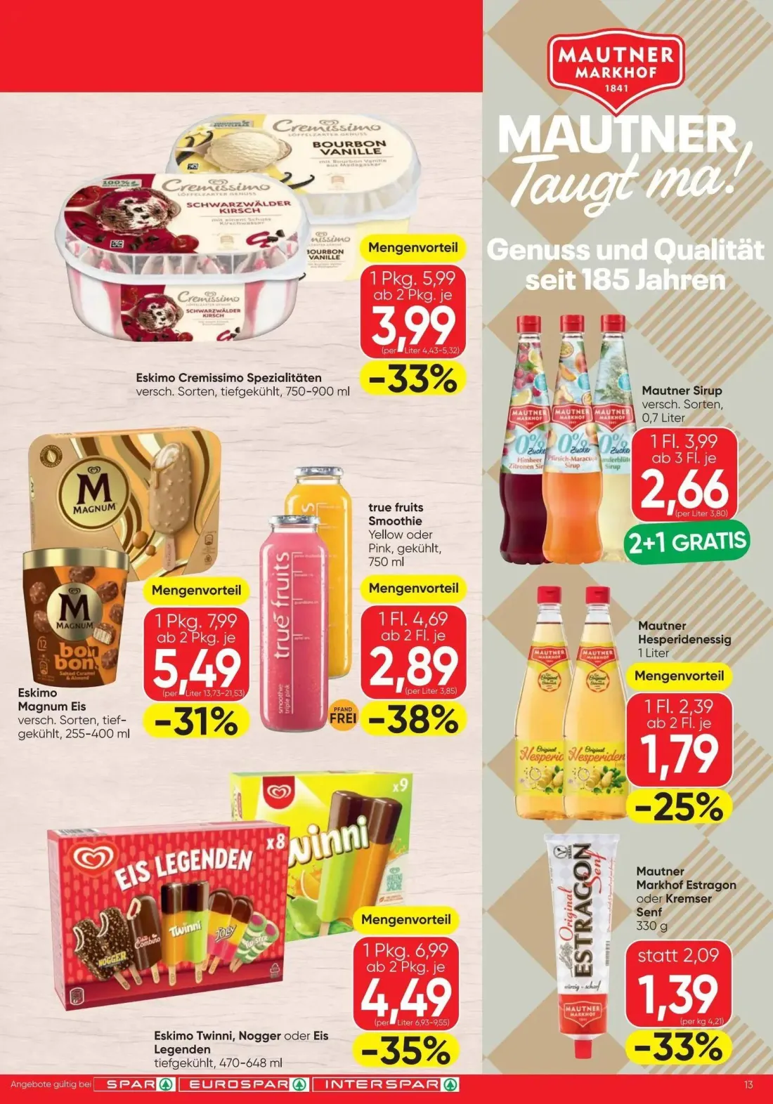 Spar Prospekt, Seite 13 von 20