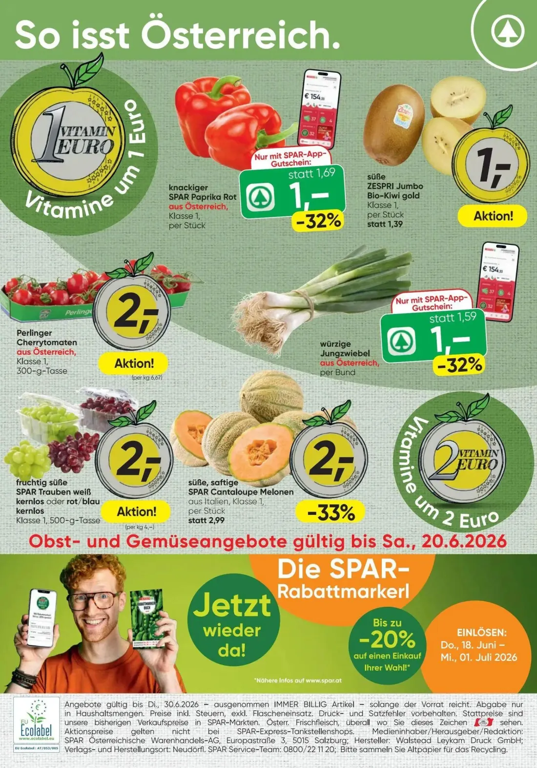 Spar Prospekt, Seite 20 von 20