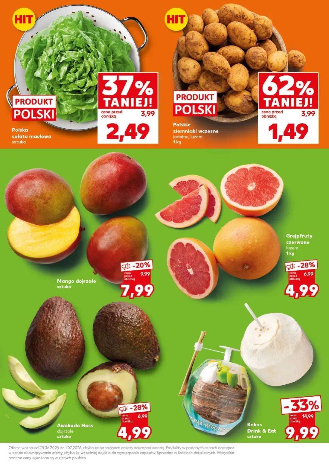 Kaufland gazetka, strona 9 z 32 — Polskie ziemniaki wczesne jadalne, luzem, Polska sałata masłowa
