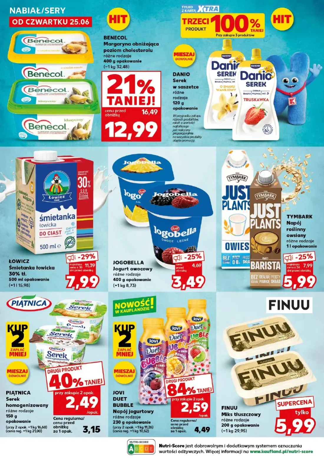 Kaufland gazetka, strona 20 z 32 — BENECOL Margaryna obniżająca poziom cholesterolu, FINUU Miks tłuszczowy