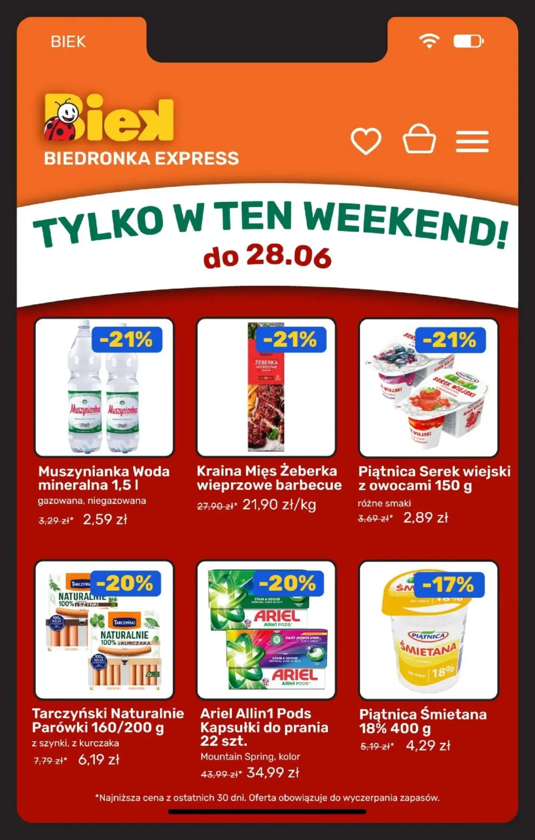 Biedronka gazetka, strona 5 z 31 — Muszynianka Woda mineralna