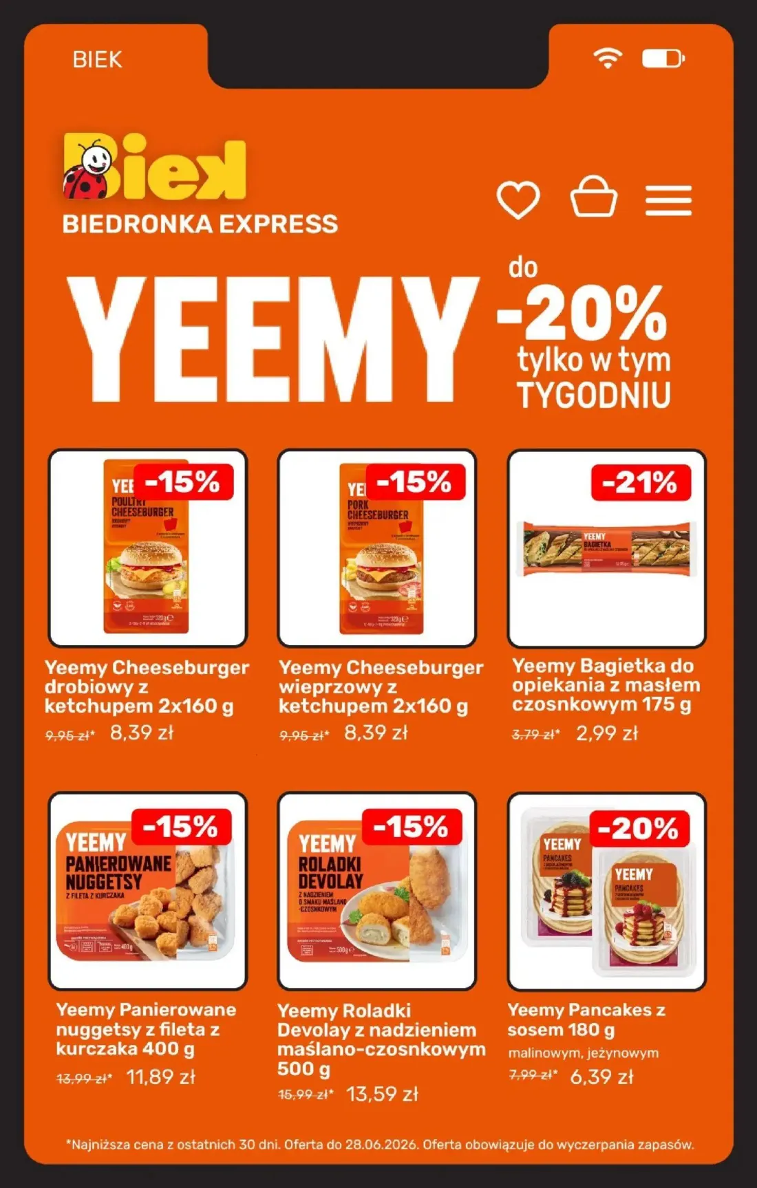 Biedronka gazetka, strona 7 z 31 — Yeemy Roladki Devolay z nadzieniem maślano-czosnkowym, Yeemy Panierowane nuggetsy z filet…