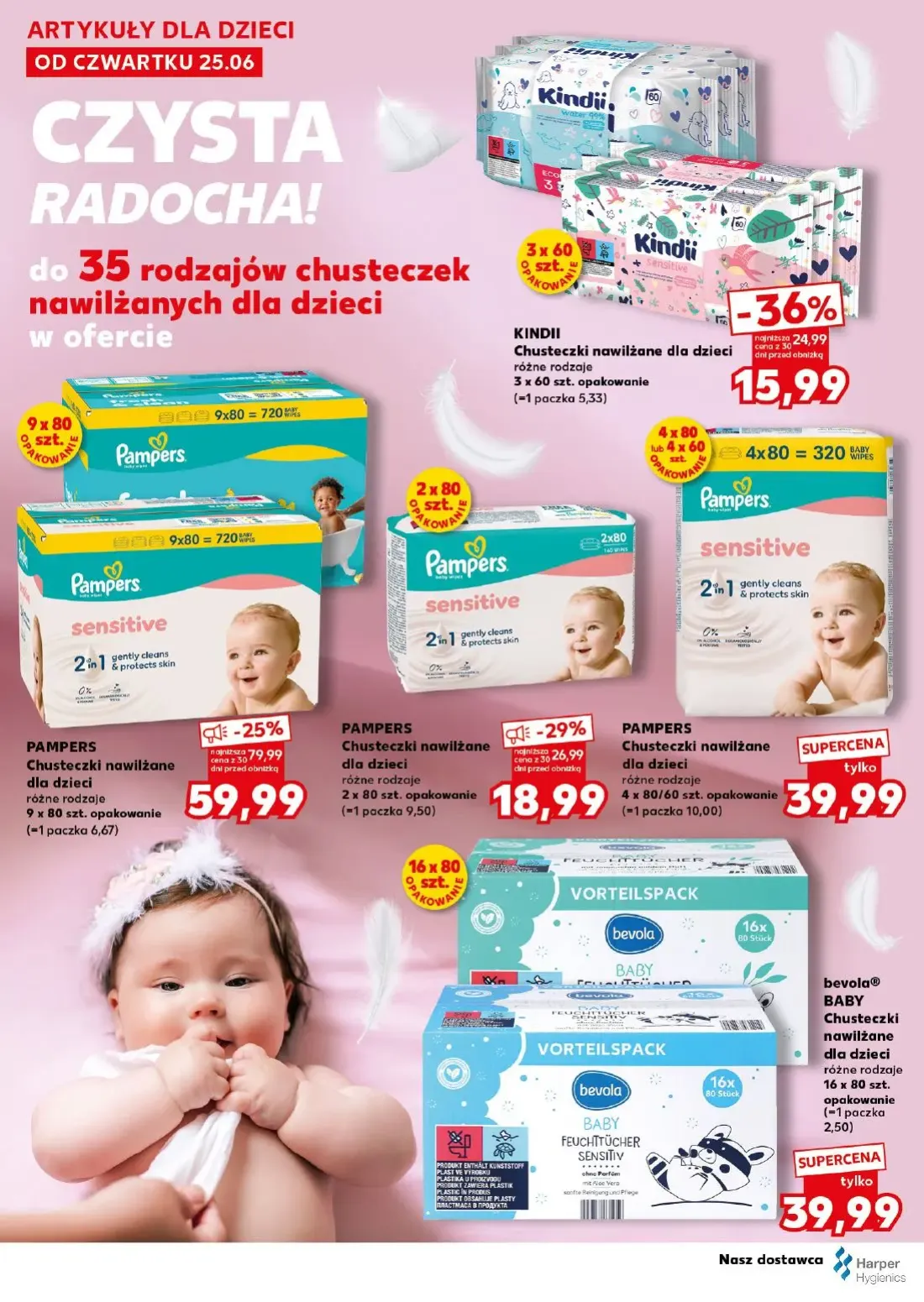 Kaufland gazetka, strona 30 z 32 — PAMPERS Chusteczki nawilżane dla dzieci, Kindii Chusteczki nawilżane dla dzieci, PAMPERS …