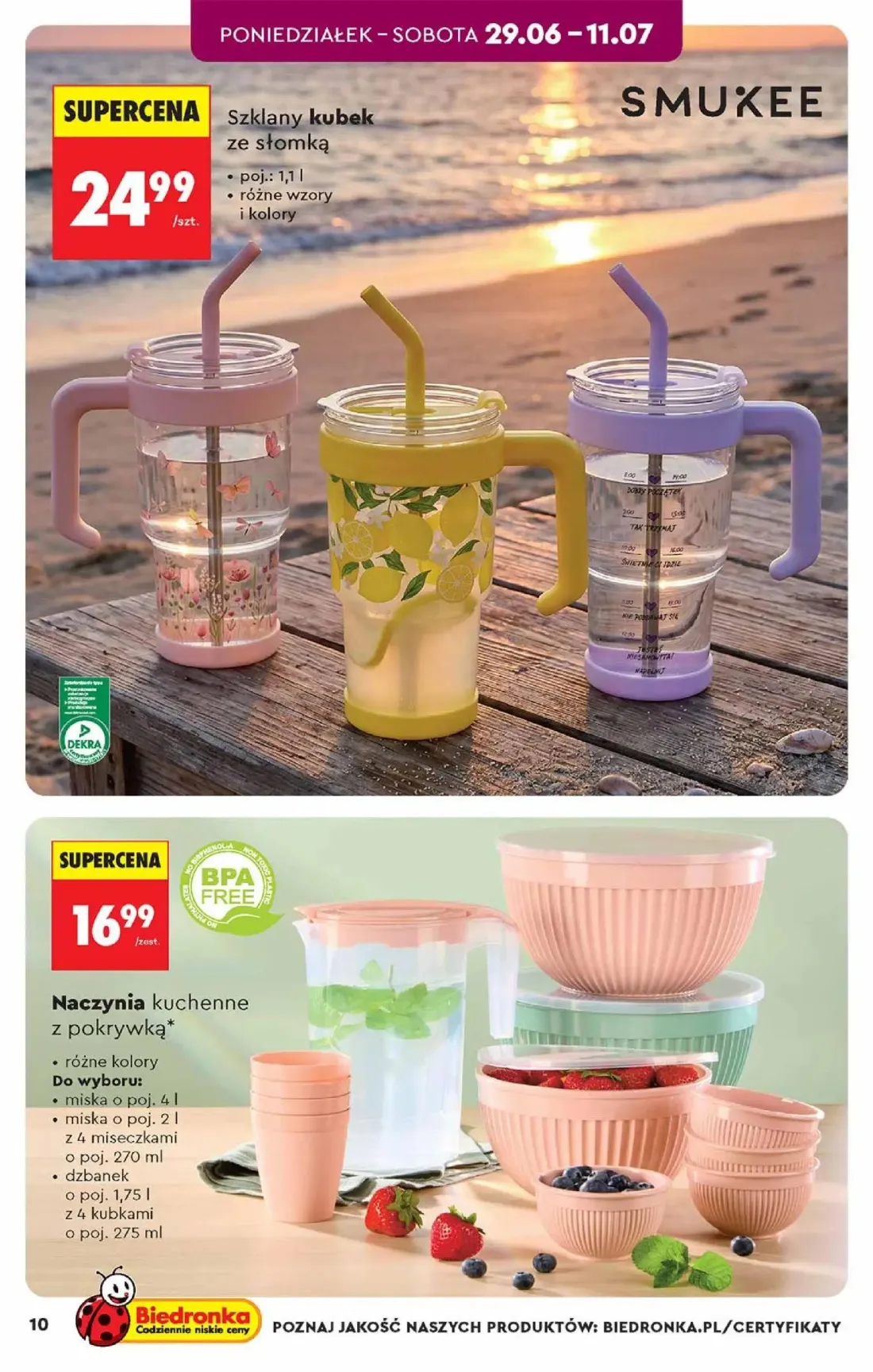 Biedronka gazetka, strona 10 z 48 — Naczynia kuchenne z pokrywką