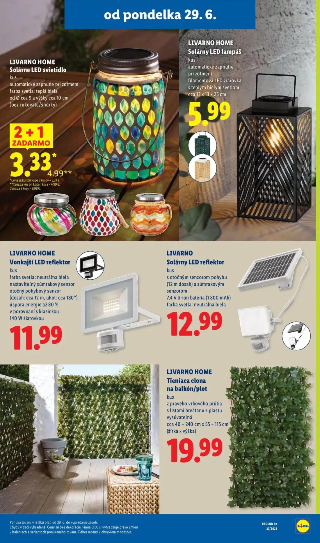 Lidl leták, strana 49 z 98 — Solárne LED svietidlo, Solárny LED lampáš, Vonkajší LED reflektor