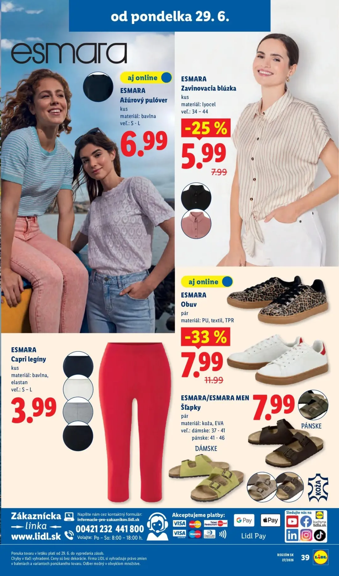 Lidl leták, strana 51 z 98 — ESMARA Obuv, ESMARA Zavinovacia blúzka, ESMARA Ažúrový pulóver