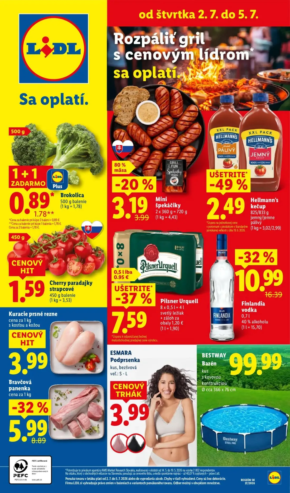 Lidl leták, strana 58 z 98 — Brokolica, Hellmann's kečup