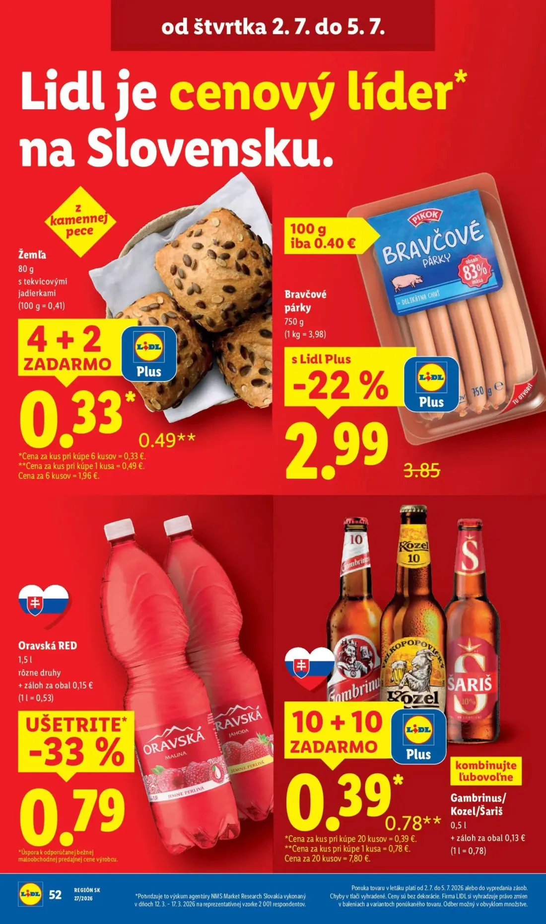 Lidl leták, strana 59 z 98 — Žemľa s tekvicovými jadierkami