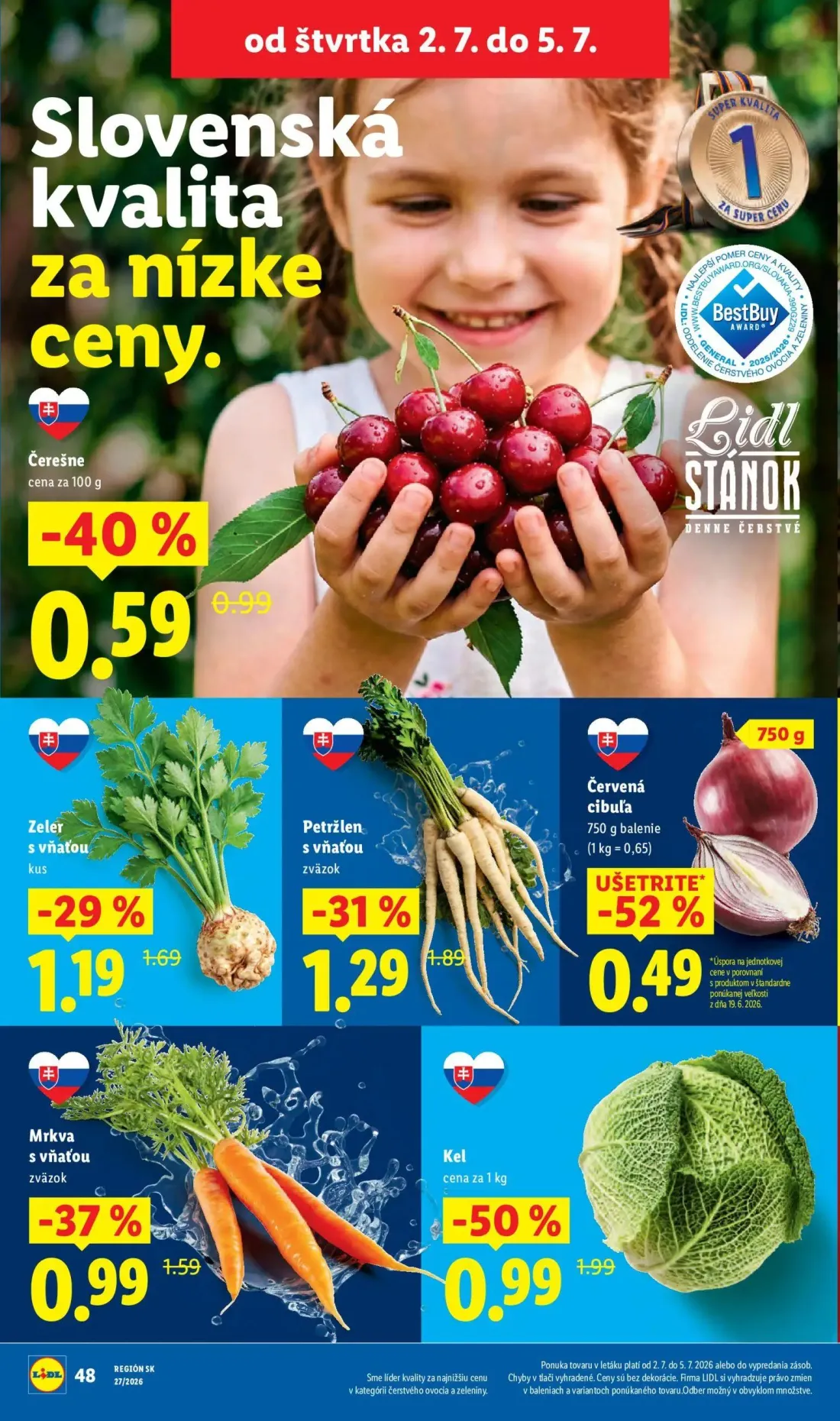 Lidl leták, strana 60 z 98 — Petržlen s vňaťou, Mrkva s vňaťou, Zeler s vňaťou
