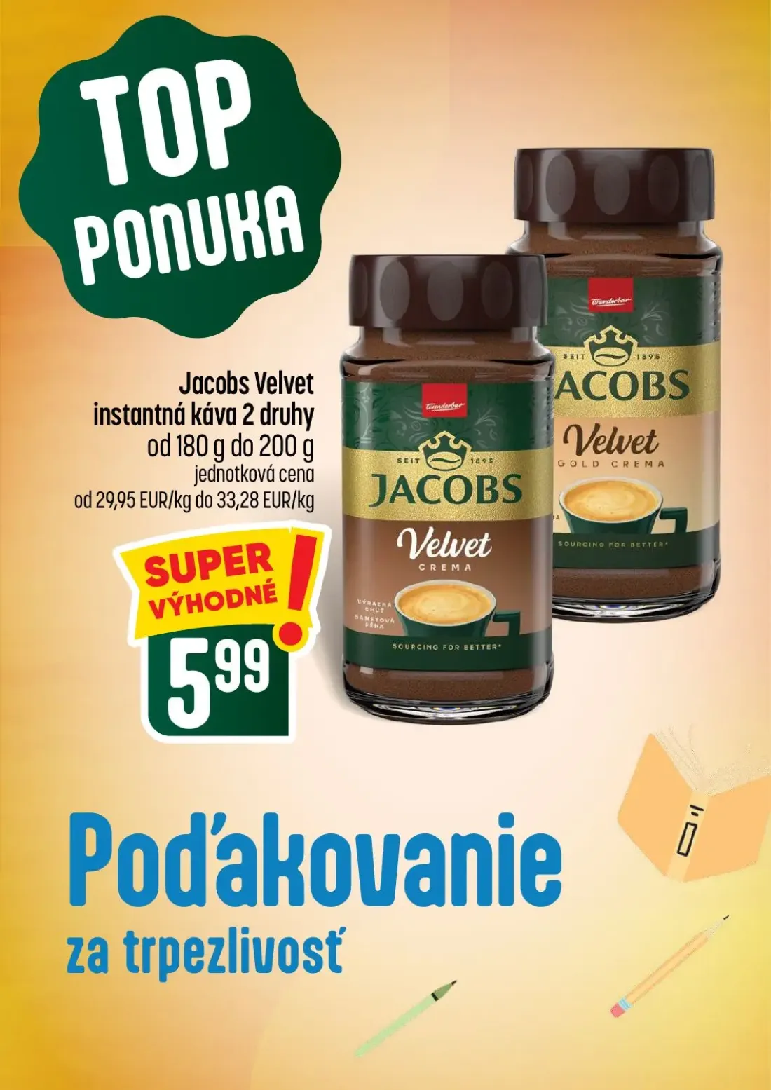 Coop Tempo leták, strana 5 z 60 — Jacobs Velvet instantná káva