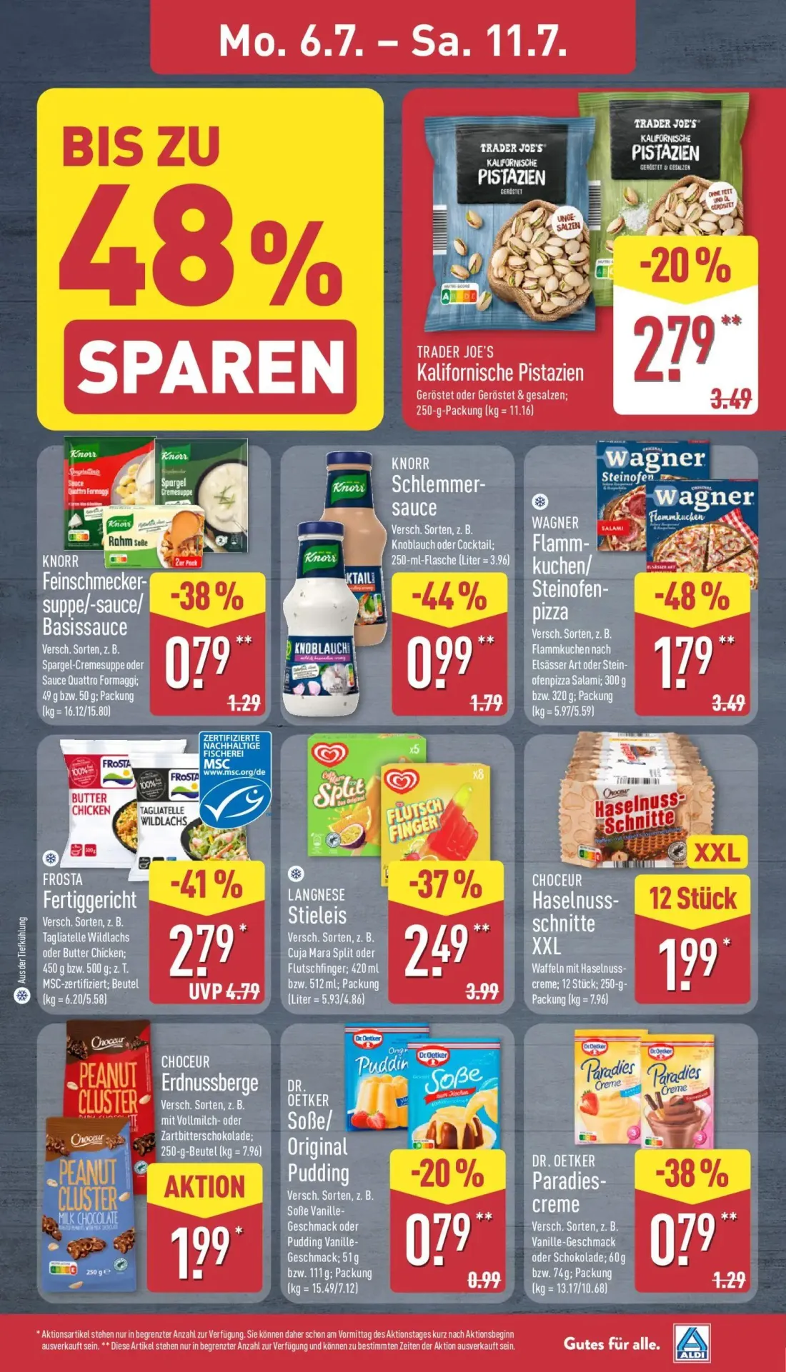 Aldi Nord Prospekt, Seite 7 von 39 — LANGNESE Stieleis, DR. OETKER Paradies-creme, DR. OETKER Soße/Original Pudding