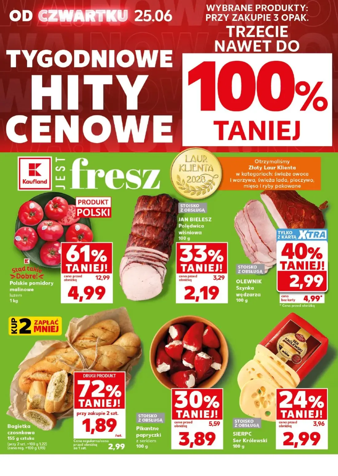 Kaufland gazetka, strona 10 z 32 — OLEWNIK Szynka wędzarza, JAN BIELESZ Polędwica wiśniowa