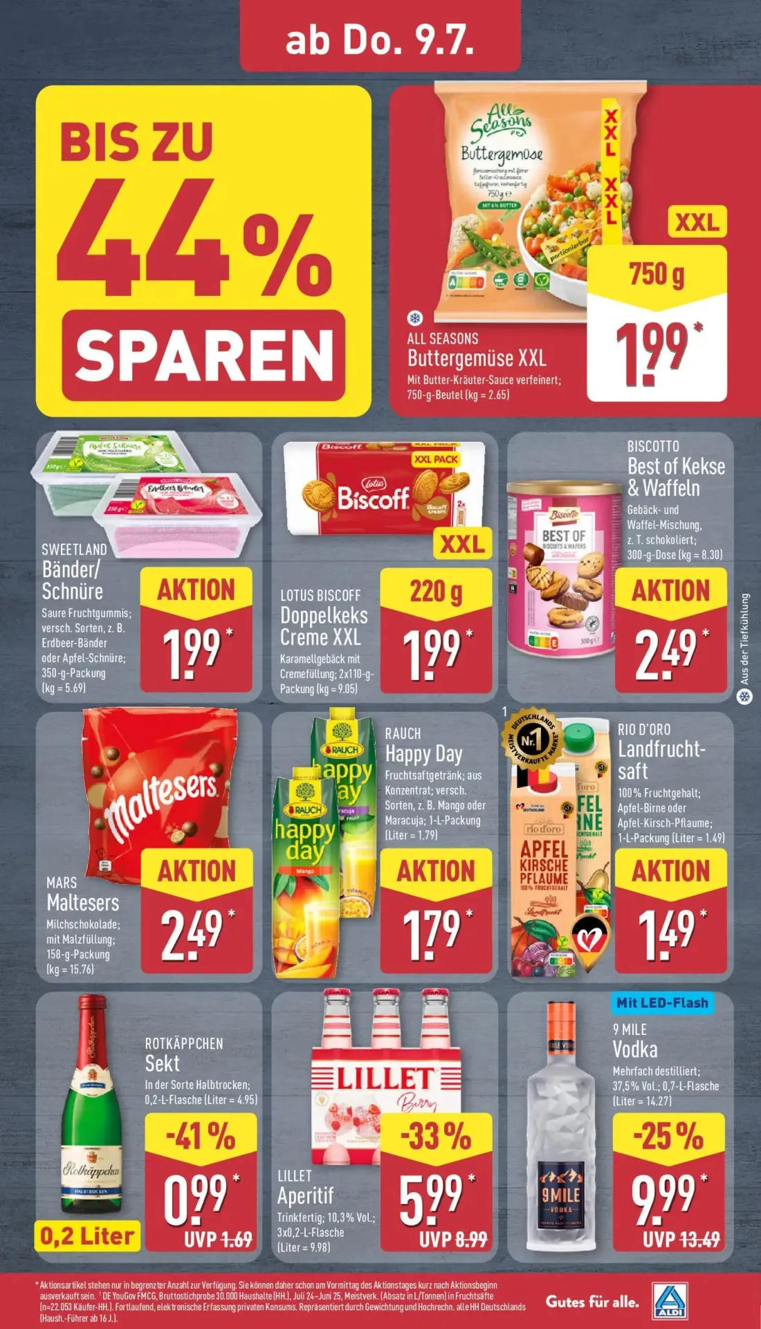 Aldi Nord Prospekt, Seite 31 von 39 — SWEETLAND Bänder/Schnüre, LOTUS BISCOFF Doppelkeks Creme XXL, BISCOTTO Best of Kekse &…