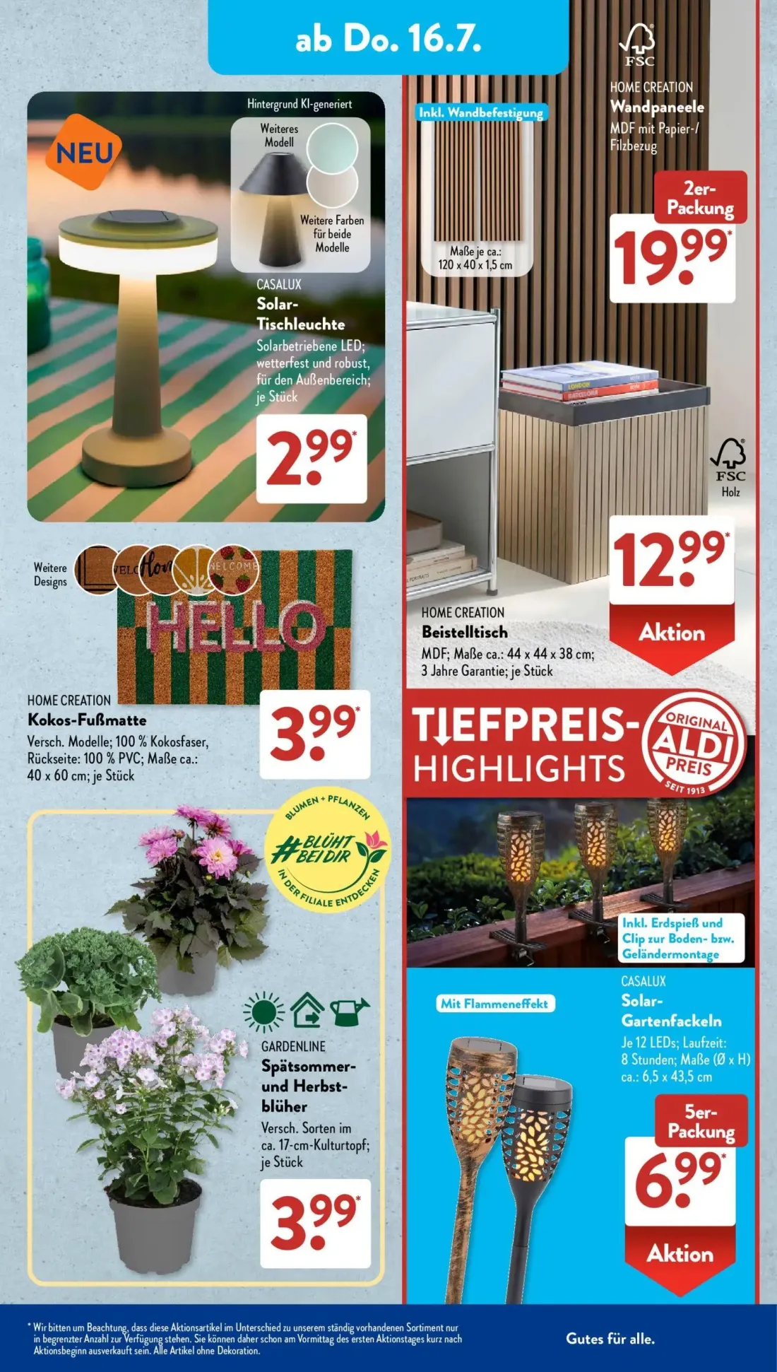 Aldi Süd Prospekt, Seite 10 von 22 — GARDENLINE Spätsommer- und Herbst-blüher