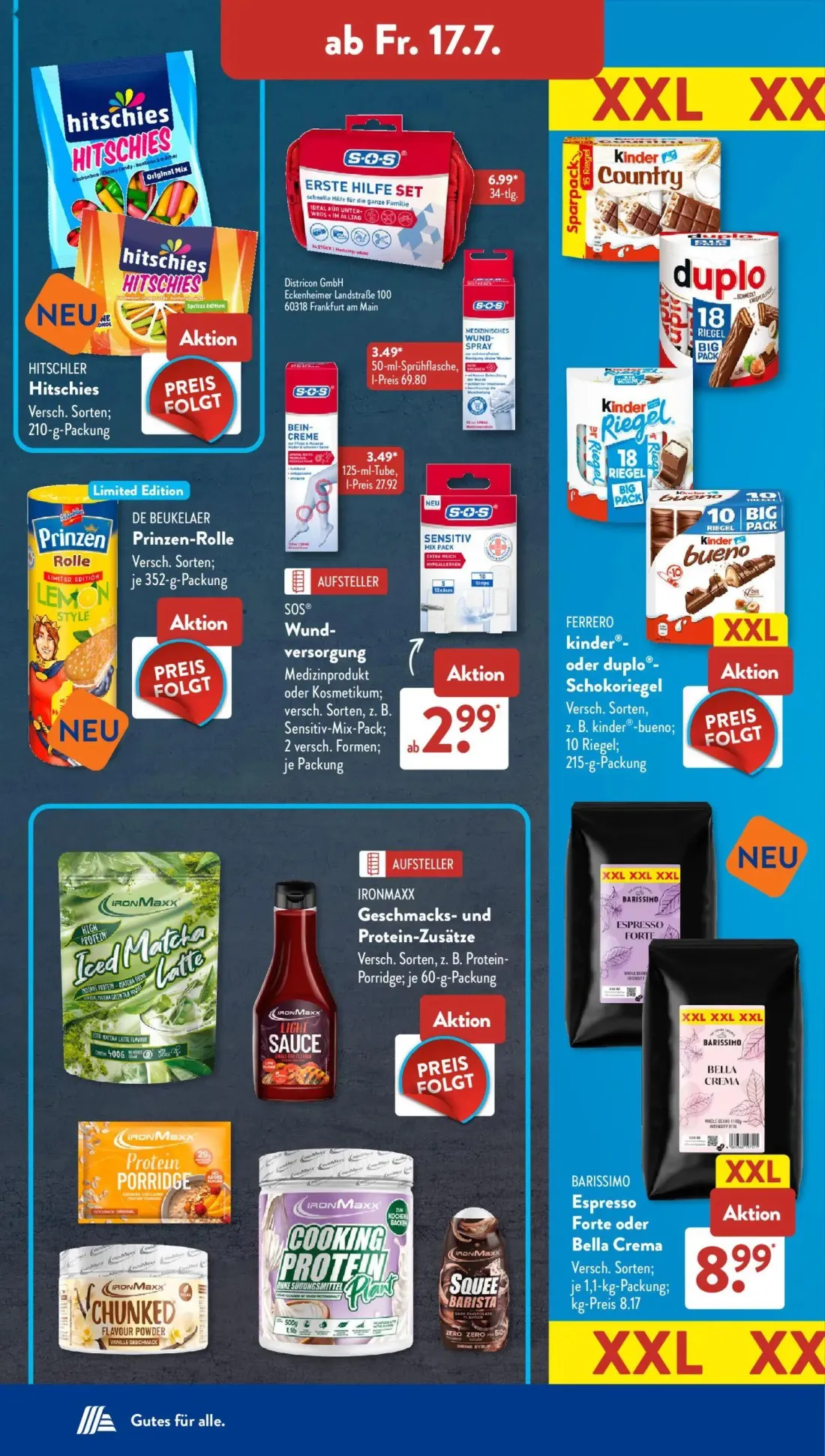 Aldi Süd Prospekt, Seite 15 von 22 — S-O-S Erste Hilfe Set, S-O-S medizinisches Wund-Spray, S-O-S Bein-Creme