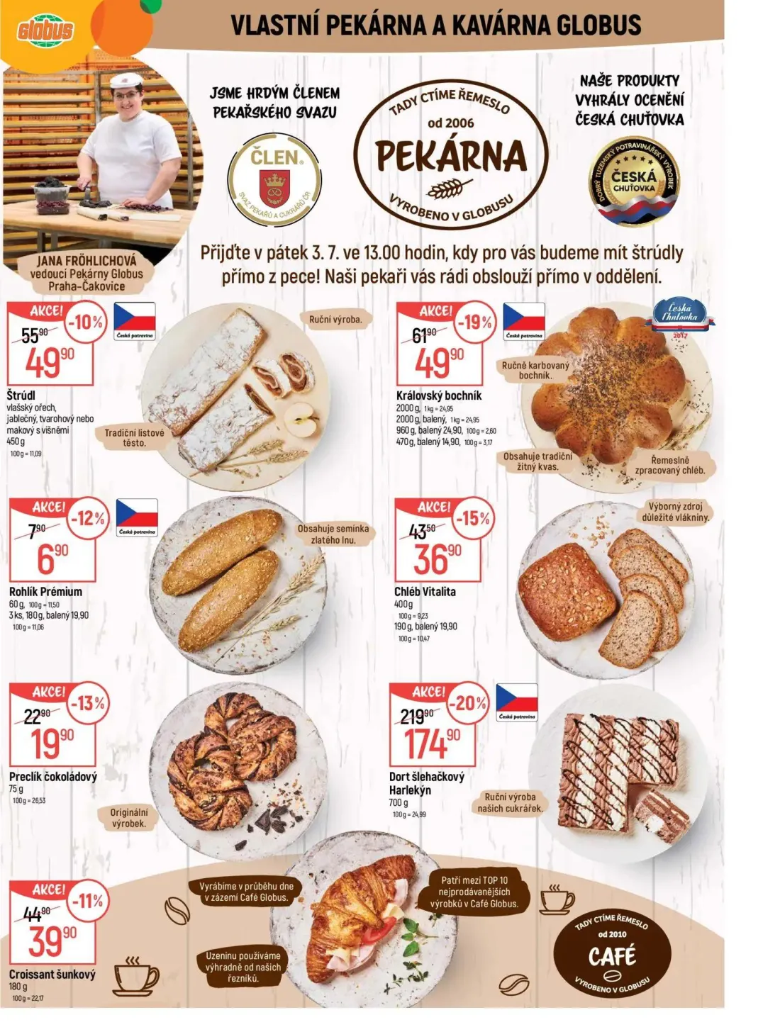 GLOBUS leták, strana 7 z 47 — Rohlík Prémium