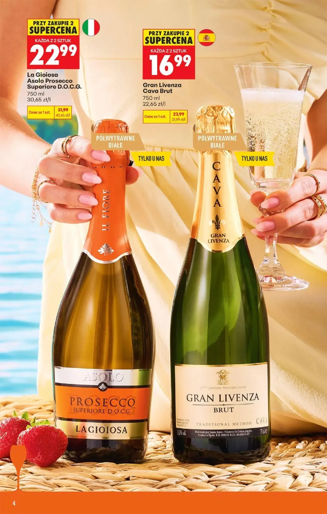 Biedronka gazetka, strona 4 z 36 — La Gioiosa Asolo Prosecco Superiore D.O.C.G., Gran Livenza Cava Brut