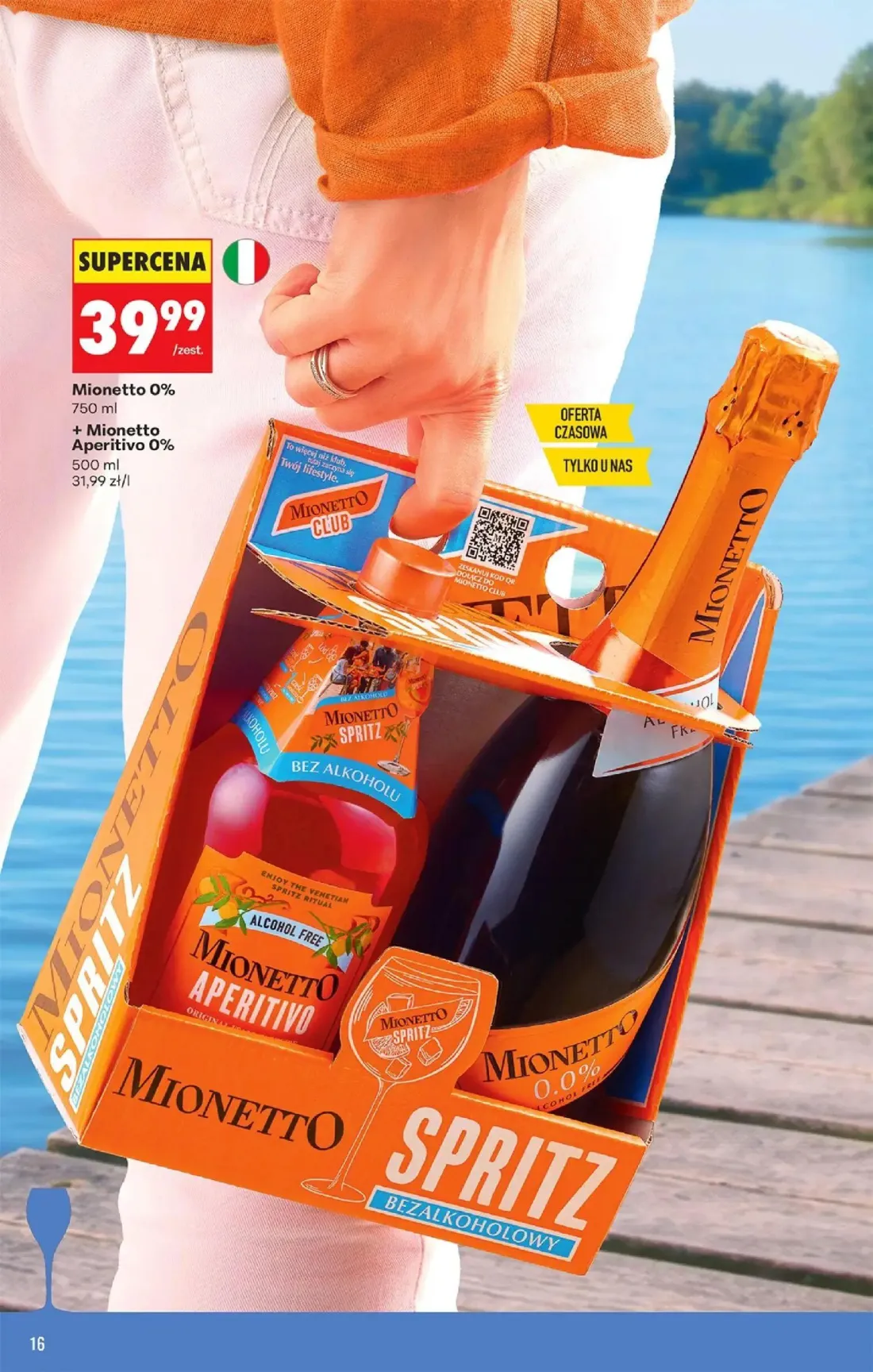 Biedronka gazetka, strona 16 z 36 — Mionetto 0% + Mionetto Aperitivo 0%