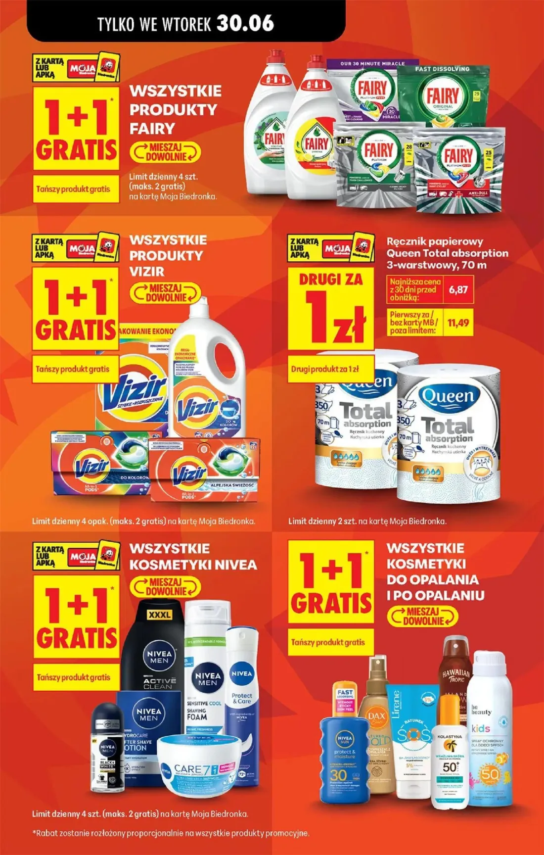 Biedronka gazetka, strona 7 z 84 — Ręcznik papierowy Queen Total absorption 3-warstwowy