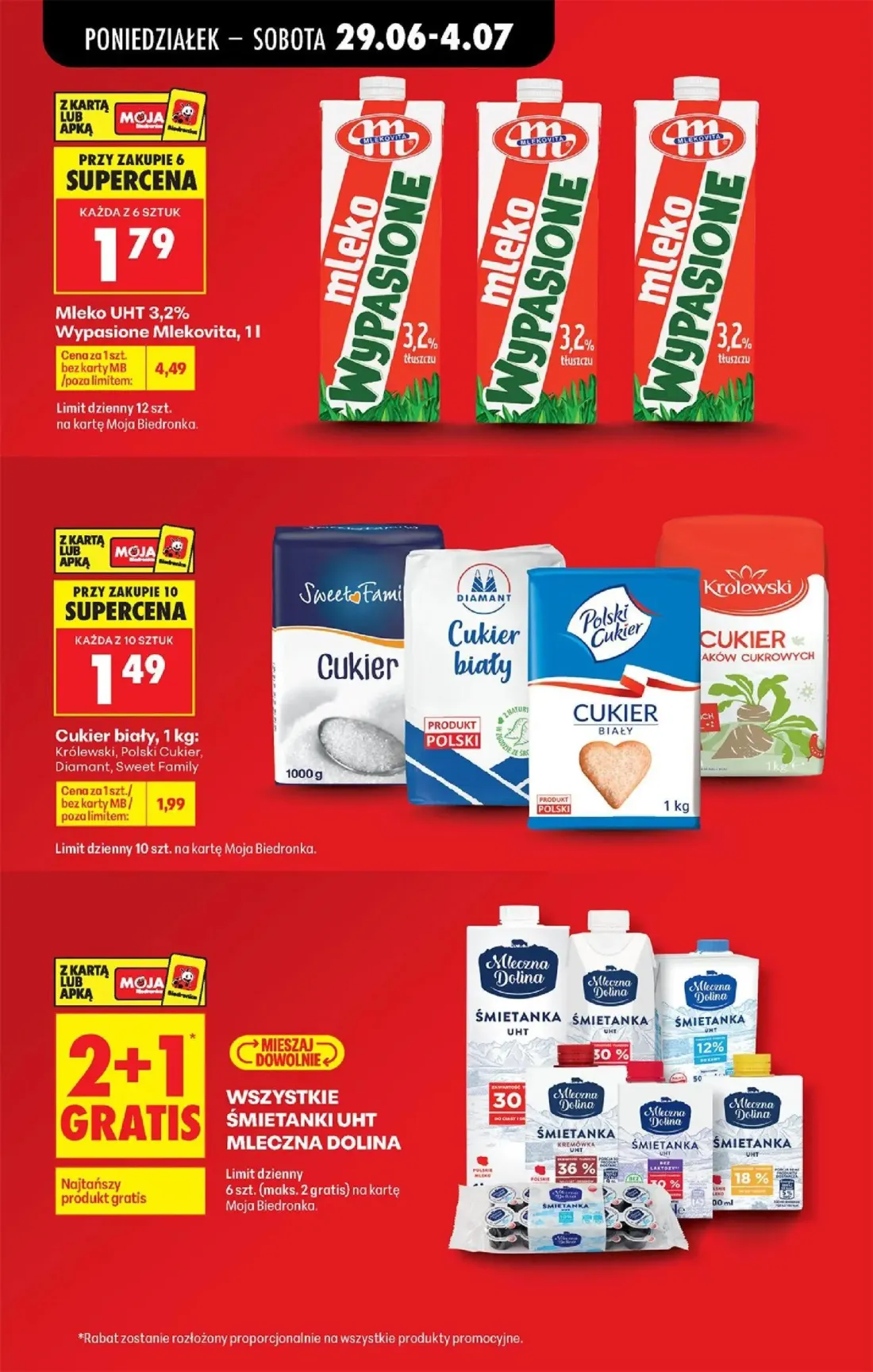 Biedronka gazetka, strona 11 z 84 — Mleko UHT 3,2% Wypasione Mlekovita