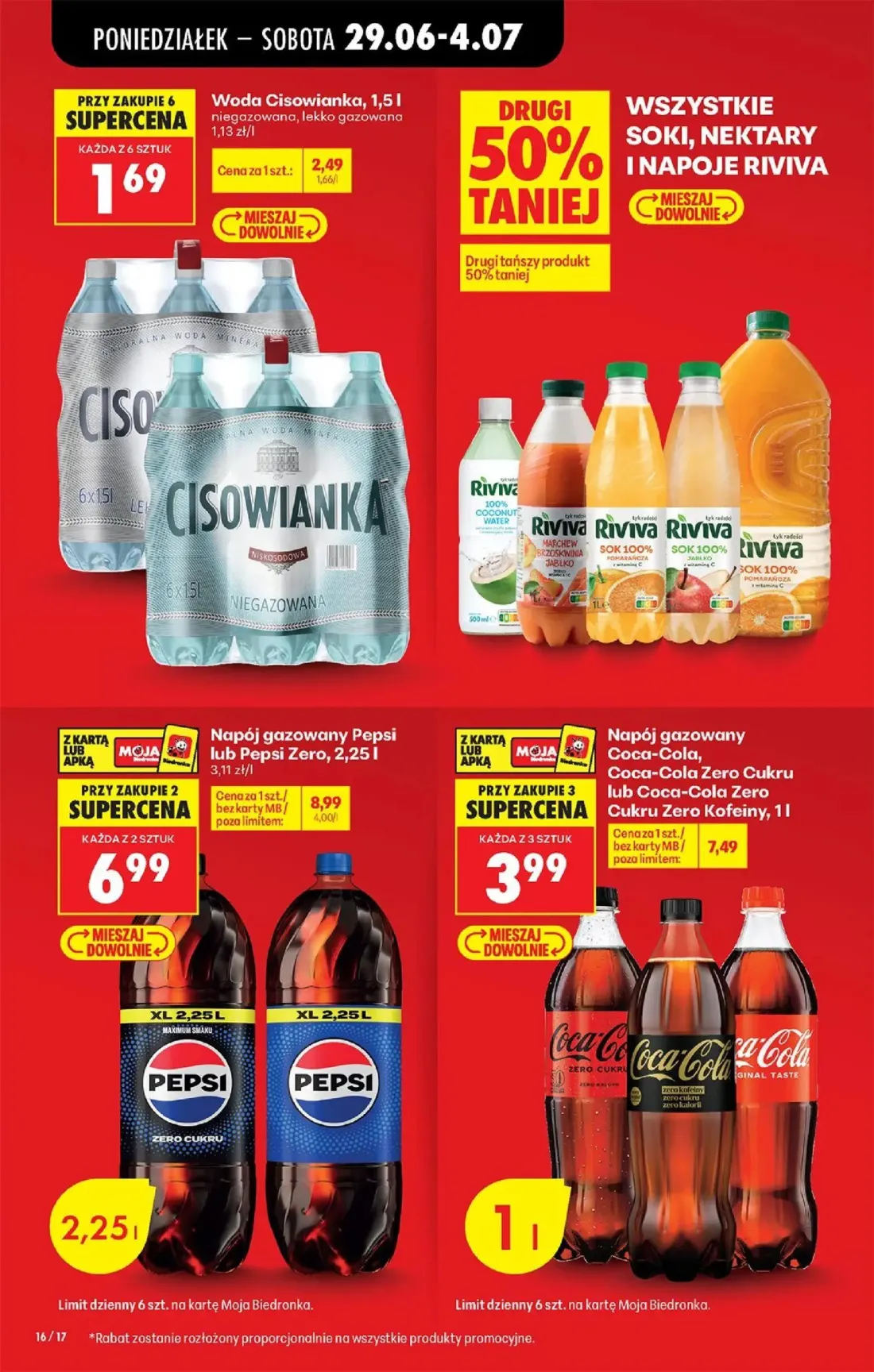 Biedronka gazetka, strona 20 z 84 — Napój gazowany Coca-Cola, Coca-Cola Zero Cukru lub Coca-Cola Zero Cukru Zero Kofeiny, Na…