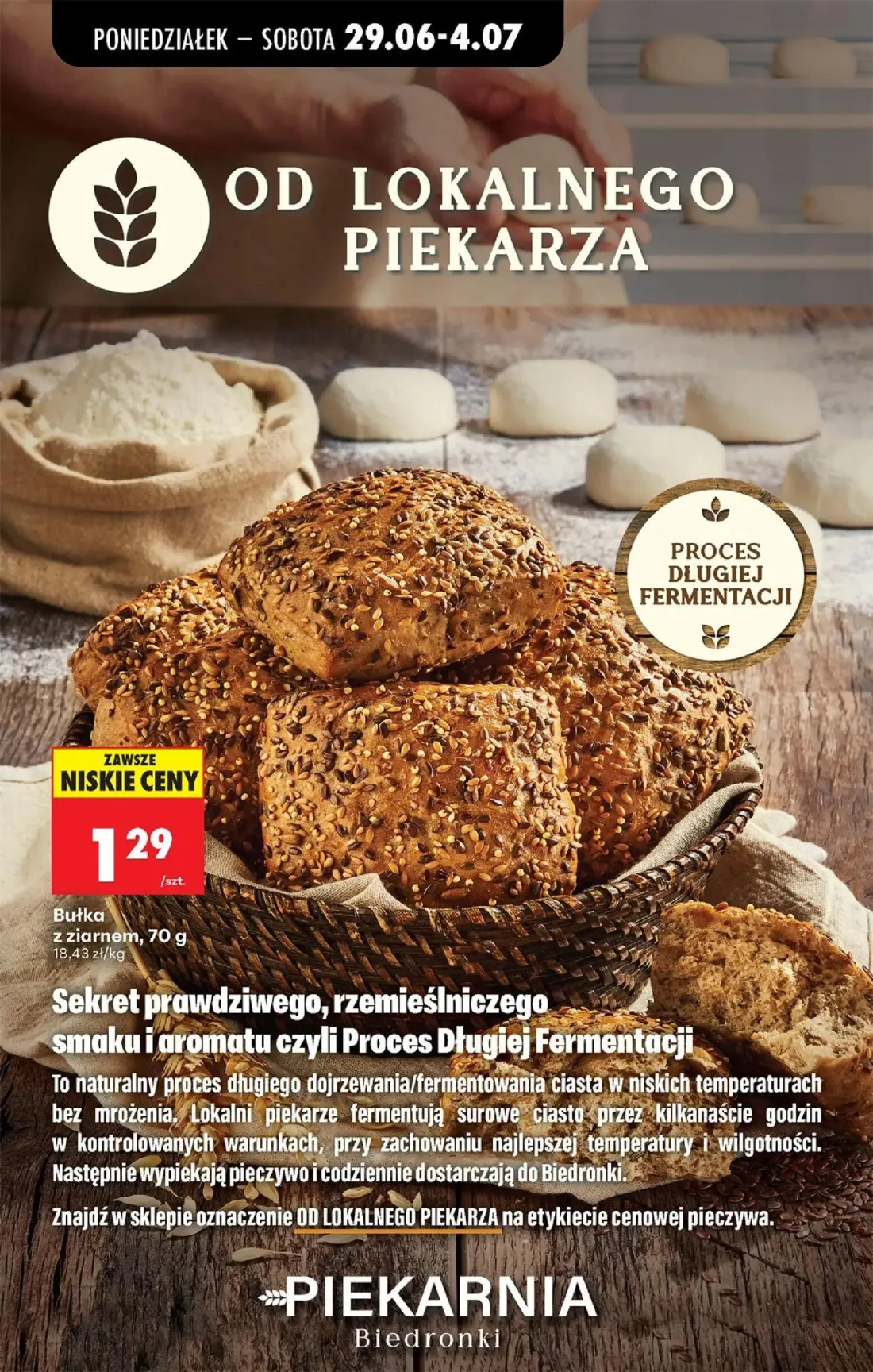 Biedronka gazetka, strona 42 z 84 — Bułka z ziarnem