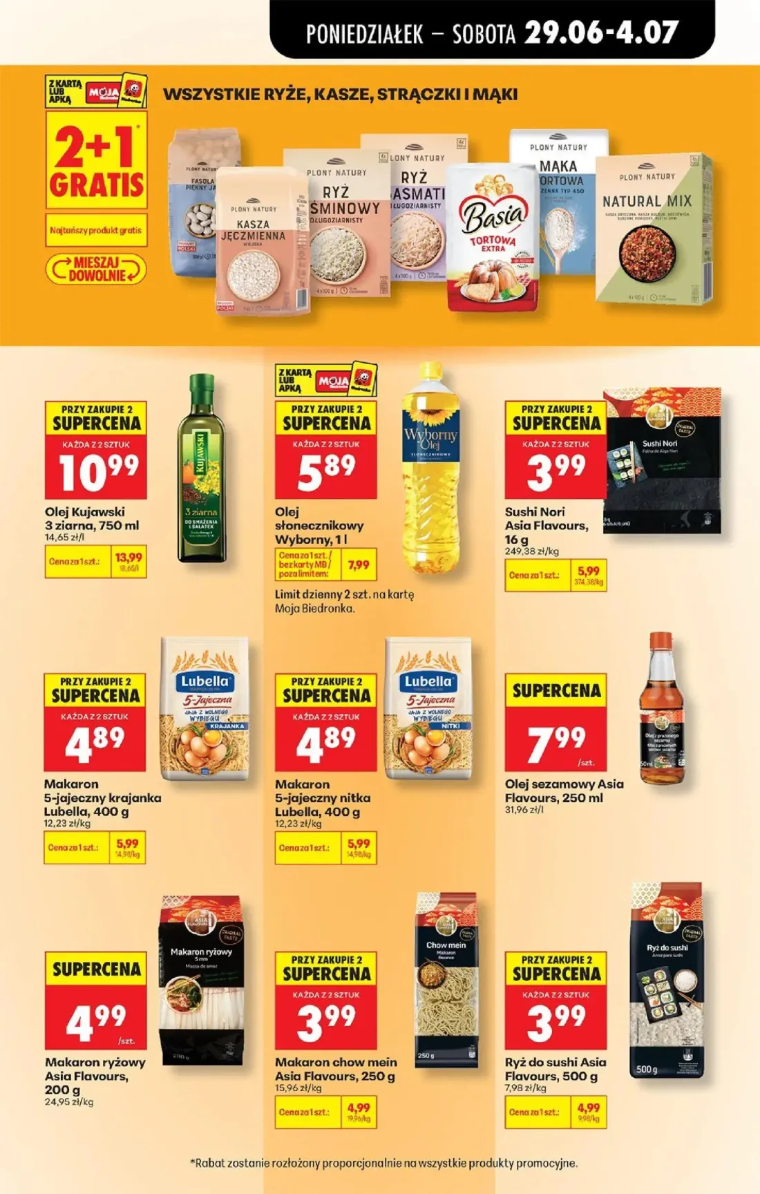 Biedronka gazetka, strona 53 z 84 — Sushi Nori Asia Flavours, Makaron chow mein Asia Flavours, Ryż do sushi Asia Flavours