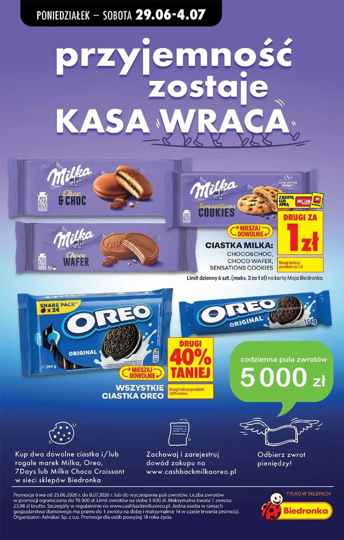 Biedronka gazetka, strona 62 z 84 — Milka Choc & Choc, Milka Sensations COOKIES, Milka Choco Wafer