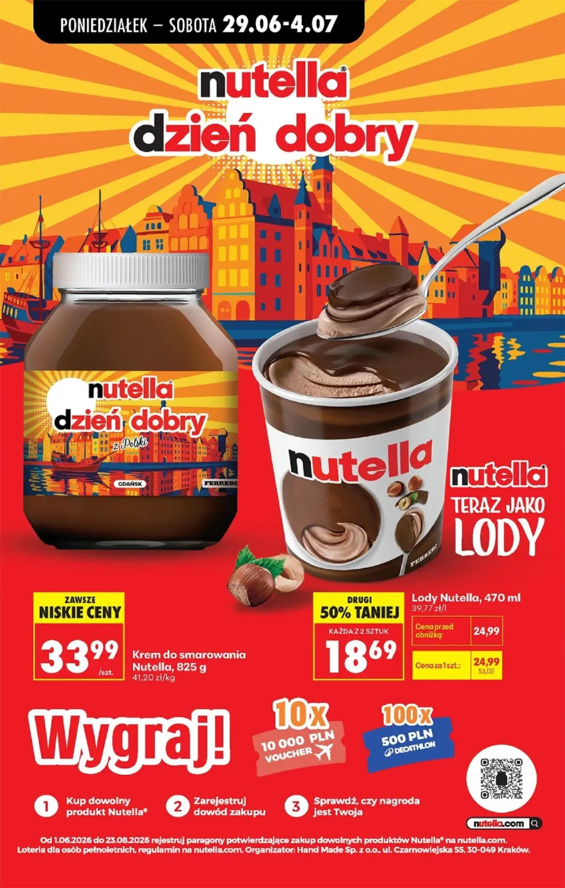 Biedronka gazetka, strona 63 z 84 — Lody Nutella, Krem do smarowania Nutella
