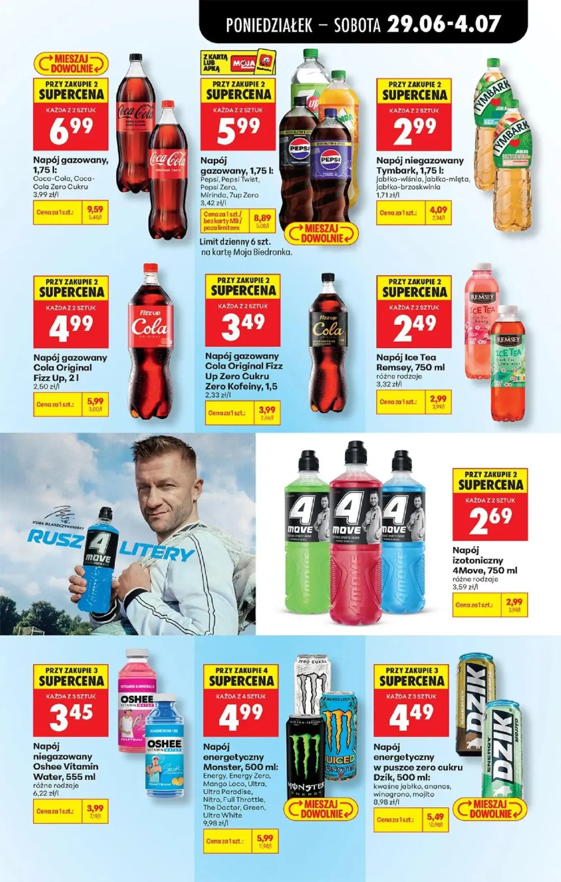 Biedronka gazetka, strona 65 z 84 — Napój gazowany Pepsi, Napój gazowany, Coca-Cola, Napój niegazowany Tymbark