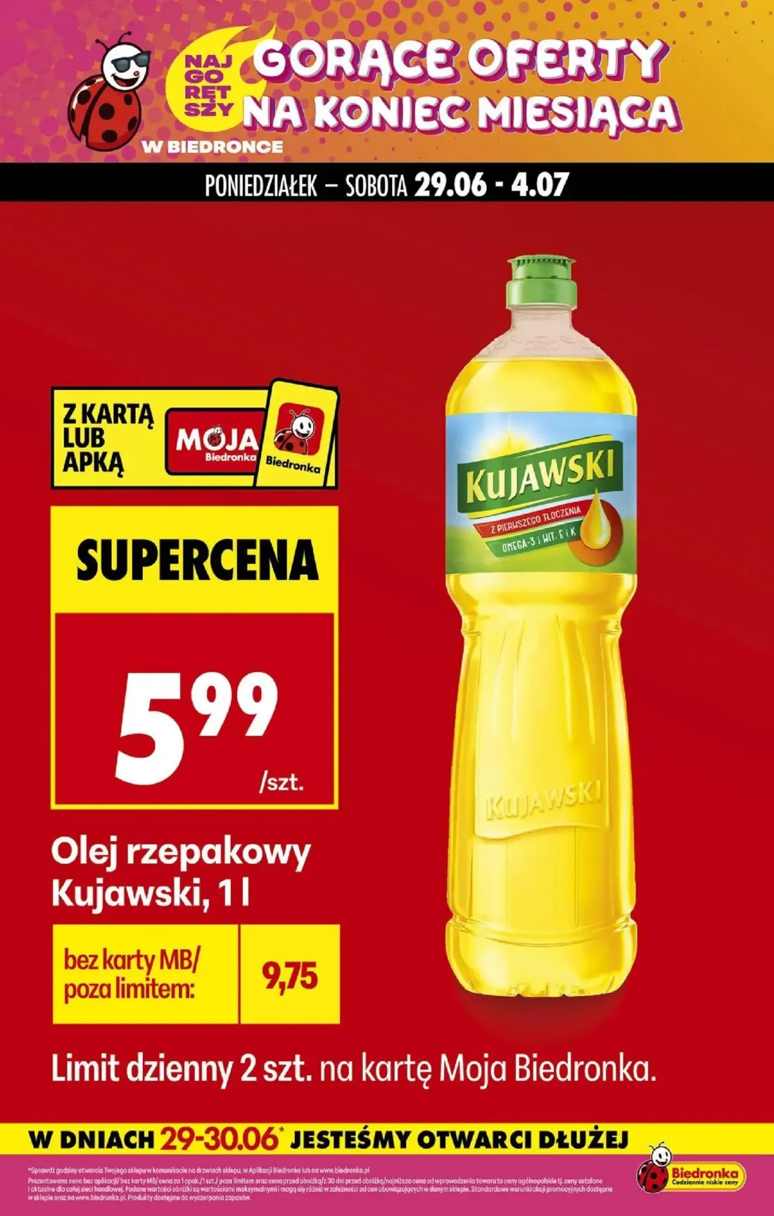 Biedronka gazetka, strona 3 z 3 — Olej rzepakowy Kujawski