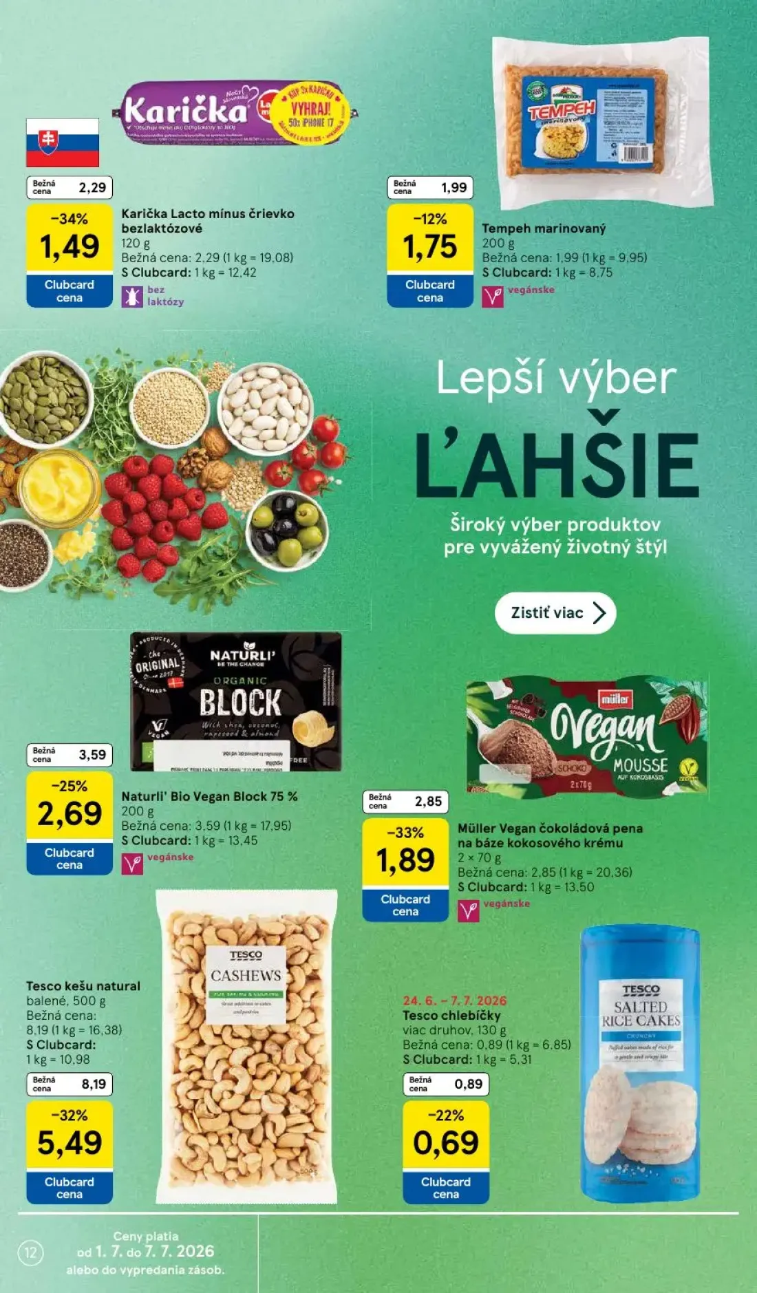 Tesco Supermarket leták, strana 12 z 25 — Tesco chlebíčky viac druhov