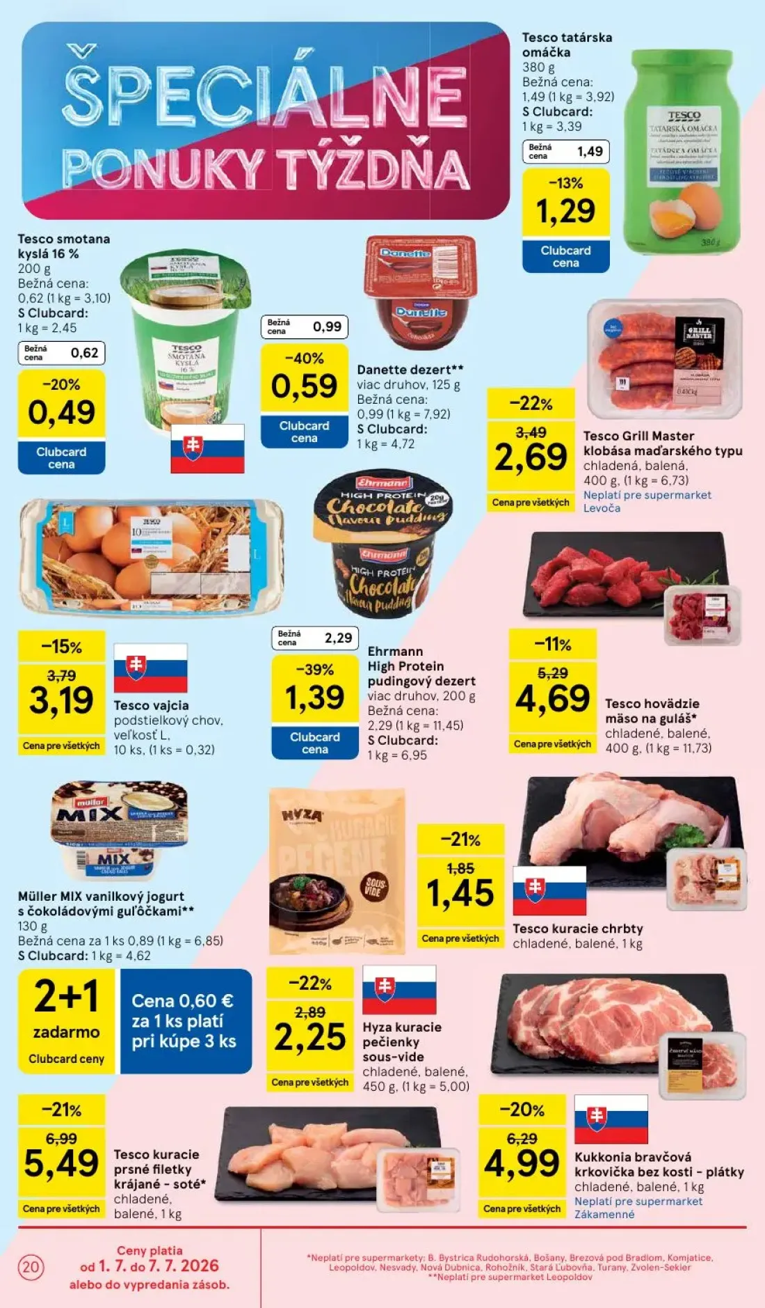 Tesco Supermarket leták, strana 20 z 25 — Tesco tatárska omáčka