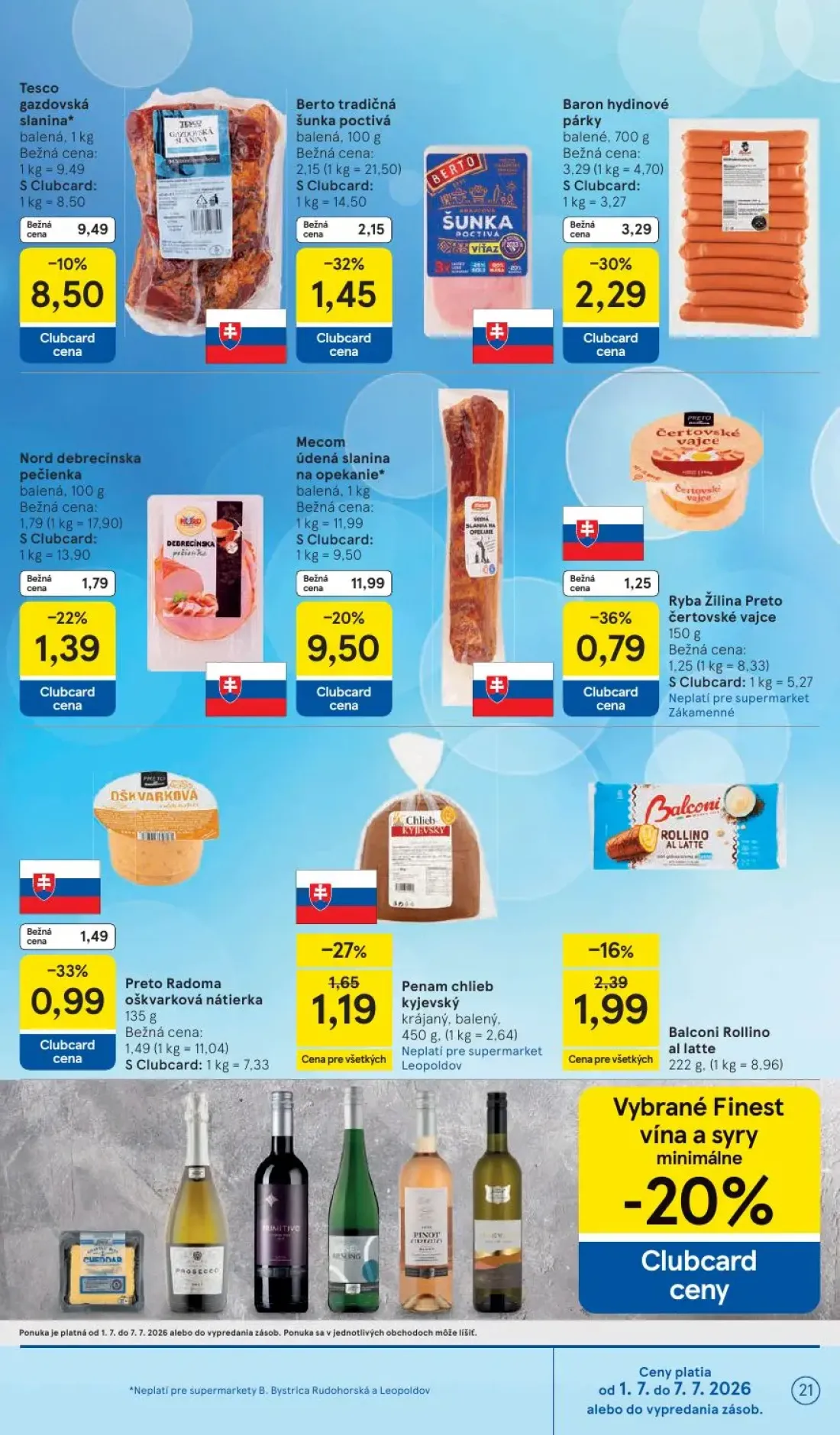 Tesco Supermarket leták, strana 21 z 25 — Preto Radoma oškvarková nátierka