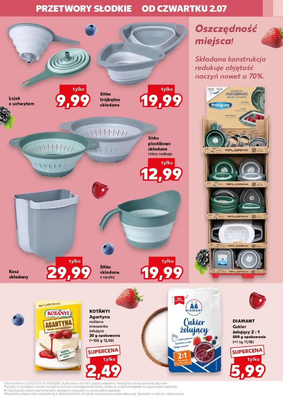Kaufland gazetka, strona 9 z 22 — Lejek z uchwytem, KOTÁNYI Agartyna roślinna mieszanka żelująca, DIAMANT Cukier żelujący 2:1