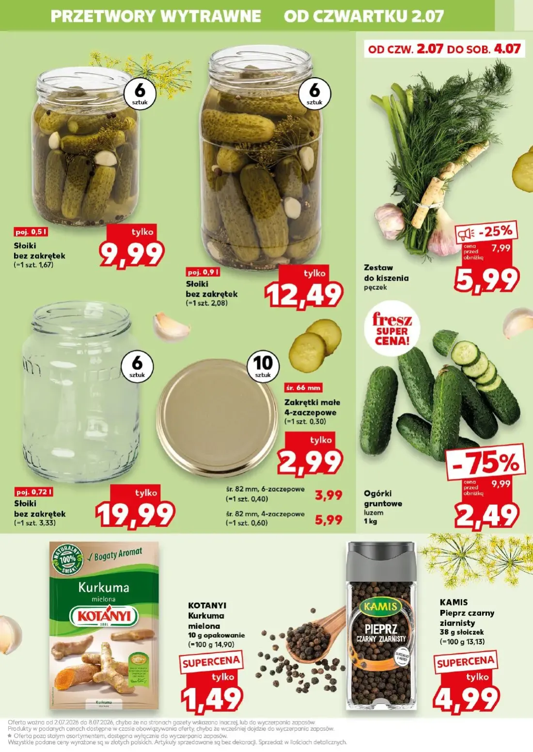 Kaufland gazetka, strona 13 z 22 — Zestaw do kiszenia pęczek, Słoiki bez zakrętek, Słoiki bez zakrętek