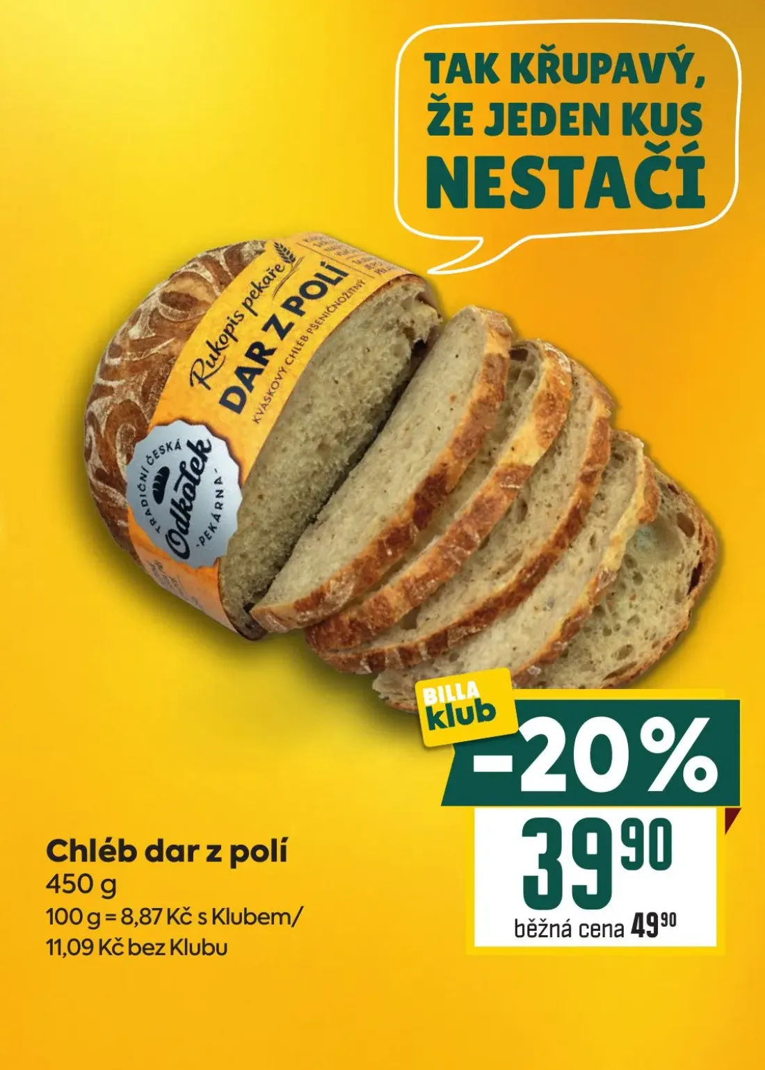 Billa leták, strana 7 z 31 — Chléb dar z polí