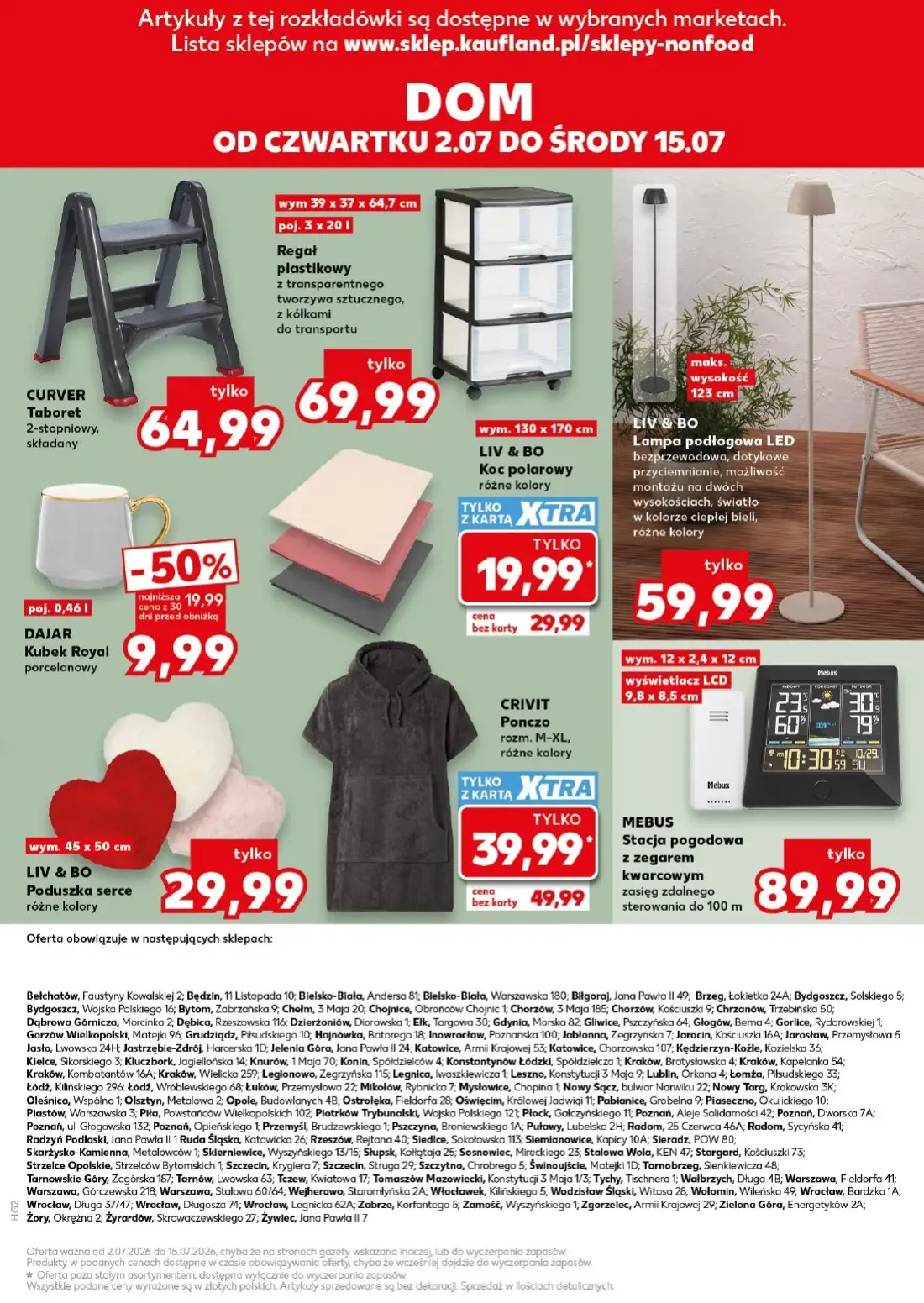 Kaufland gazetka, strona 17 z 18 — LIV & BO Koc polarowy, LIV & BO Poduszka serce