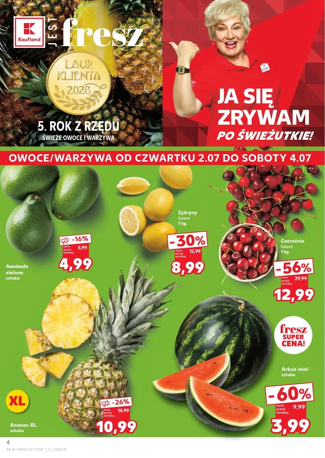 Kaufland gazetka, strona 4 z 72 — Czereśnie luzem, Arbuz mini, Cytryny luzem