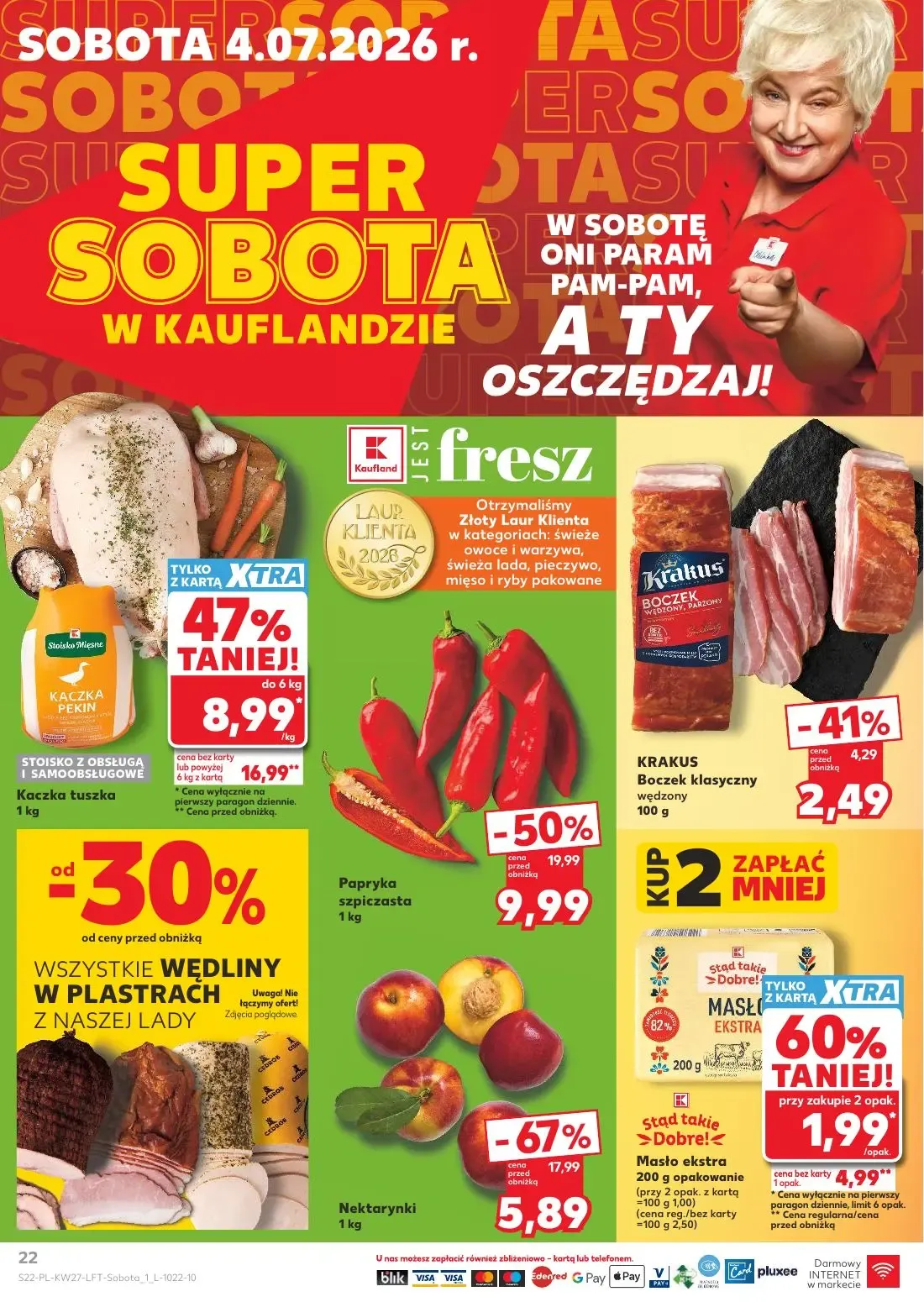 Kaufland gazetka, strona 22 z 72 — Nektarynki, Papryka szpiczasta