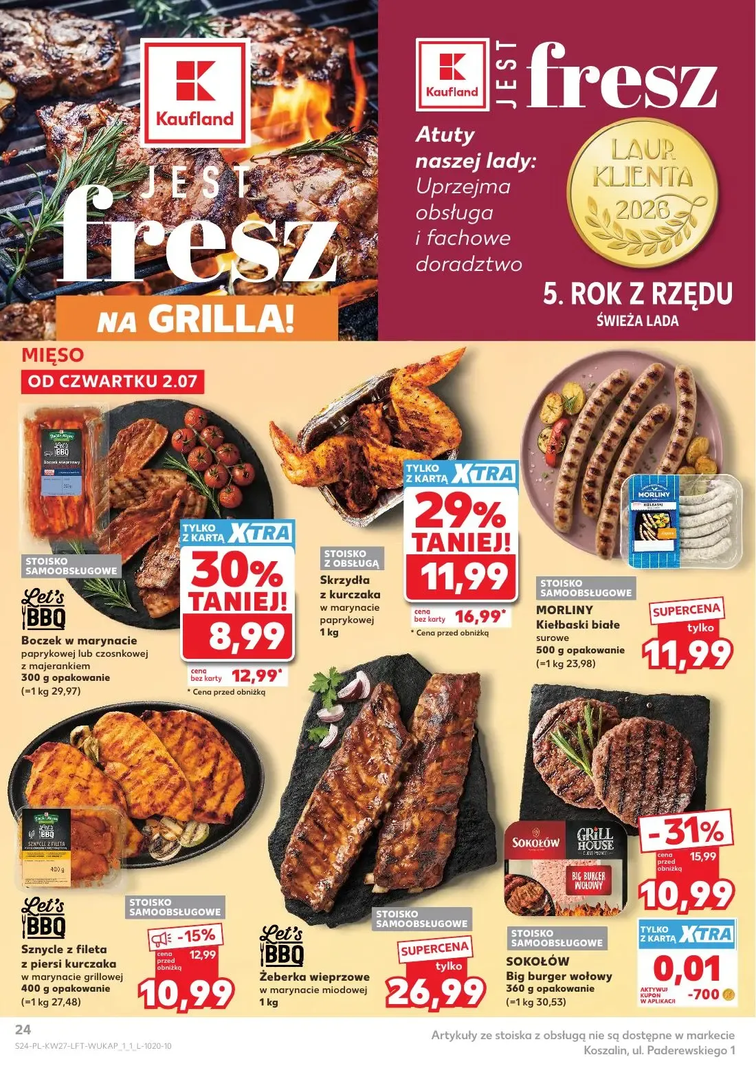 Kaufland gazetka, strona 24 z 72 — Skrzydła z kurczaka w marynacie paprykowej, Boczek w marynacie paprykowej lub czosnkowej …