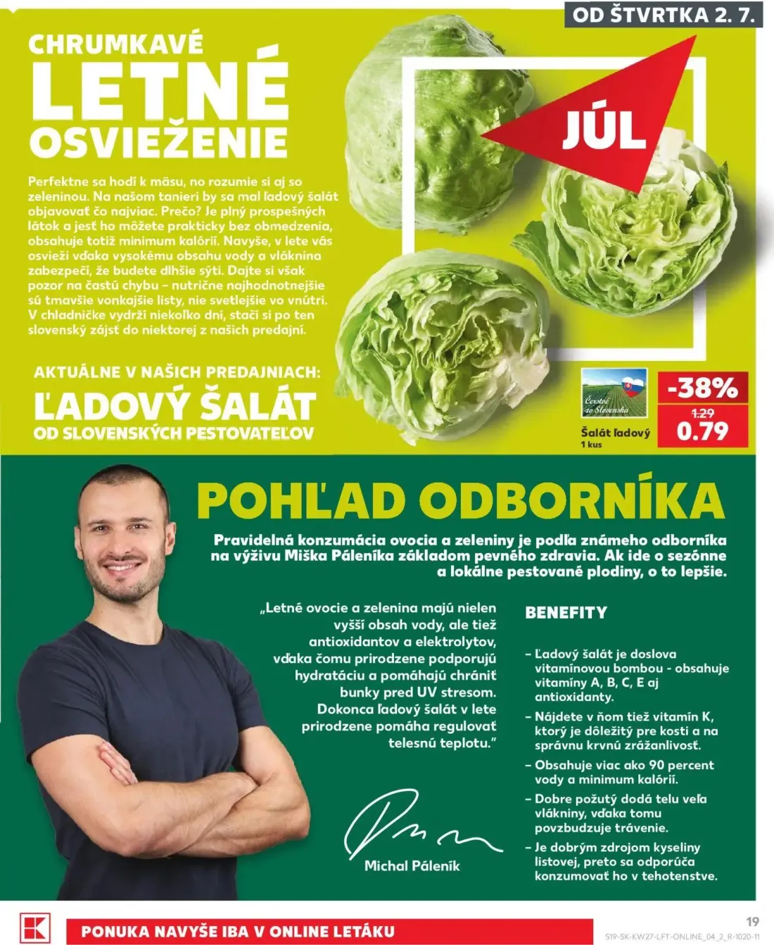 Kaufland leták, strana 19 z 80 — Šalát ľadový