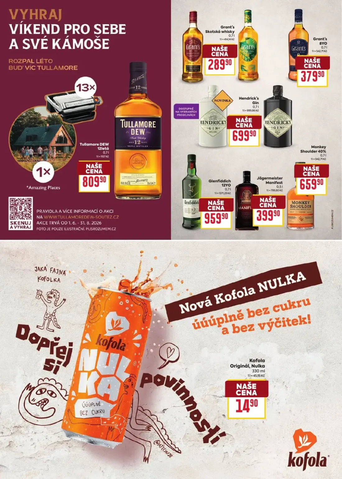 Billa leták, strana 47 z 52 — Tullamore DEW 12letá, Grant's Skotská whisky, Grant's 8YO