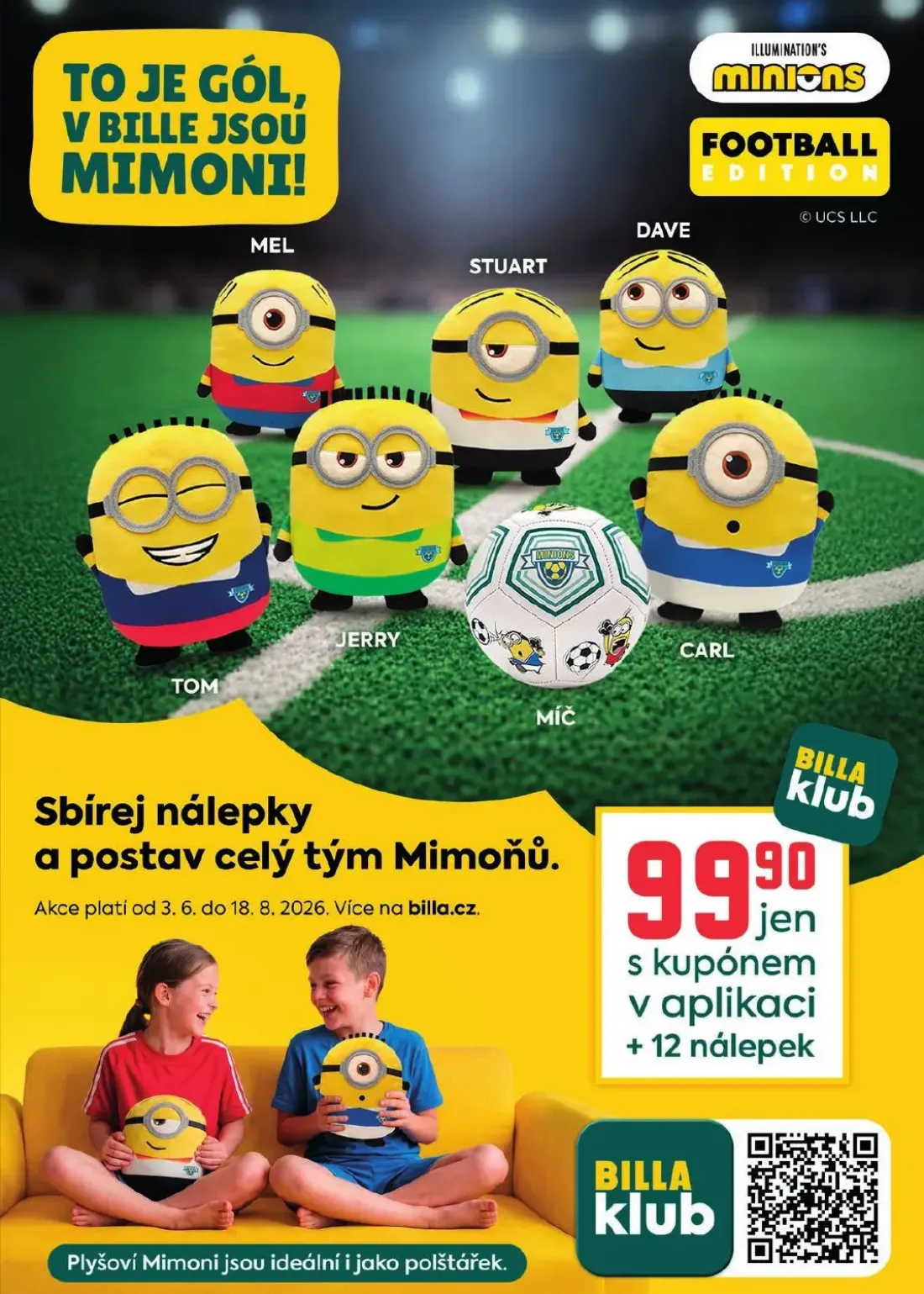 Billa leták, strana 51 z 52 — Mimoni figurky