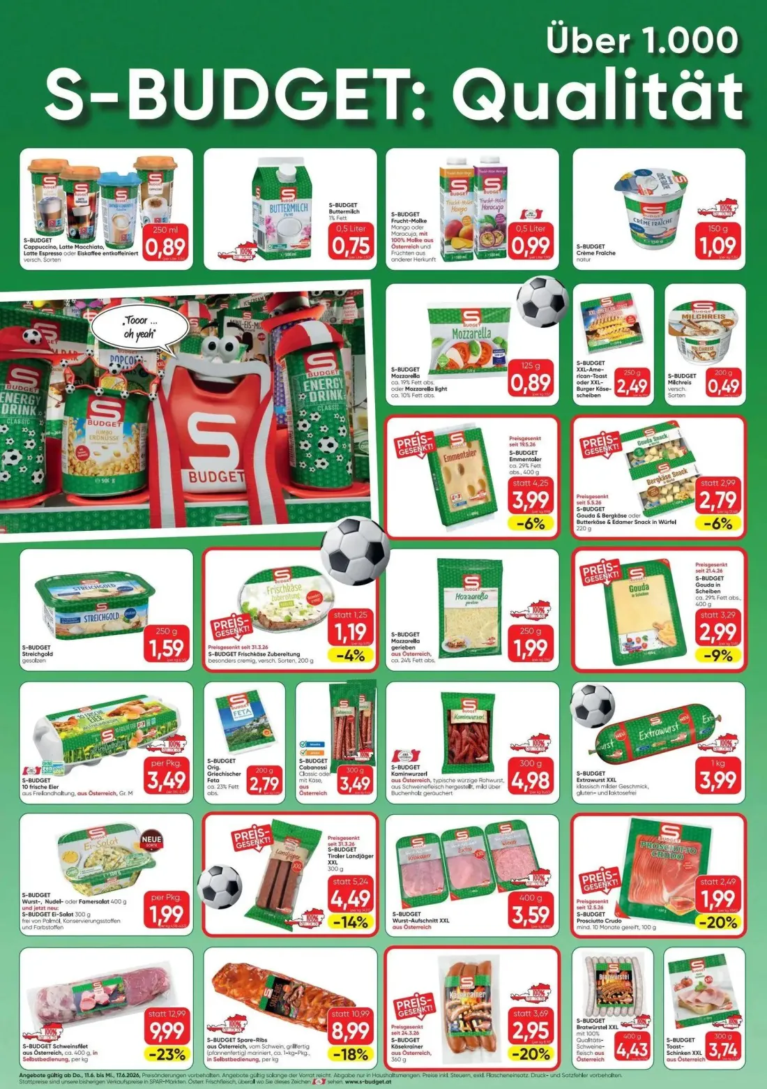 Spar Prospekt, Seite 2 von 4 — Schweinsfilet, Spare-Ribs, Käsekrainer