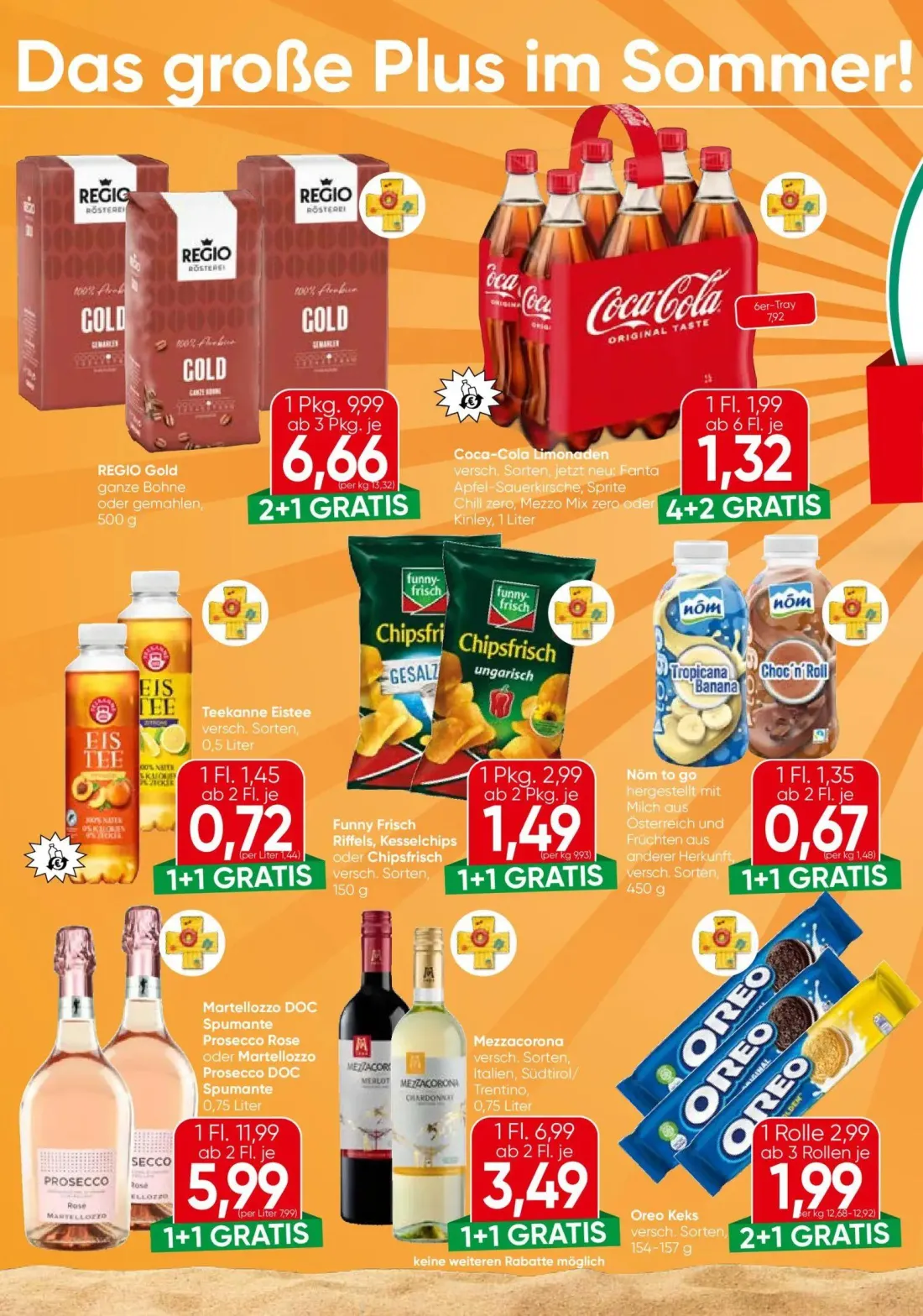 Eurospar Prospekt, Seite 8 von 16 — Teekanne Eistee, Coca-Cola Limonaden
